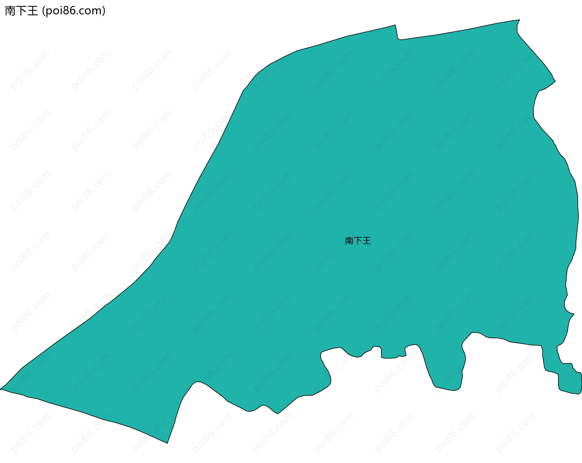 南下王边界地图