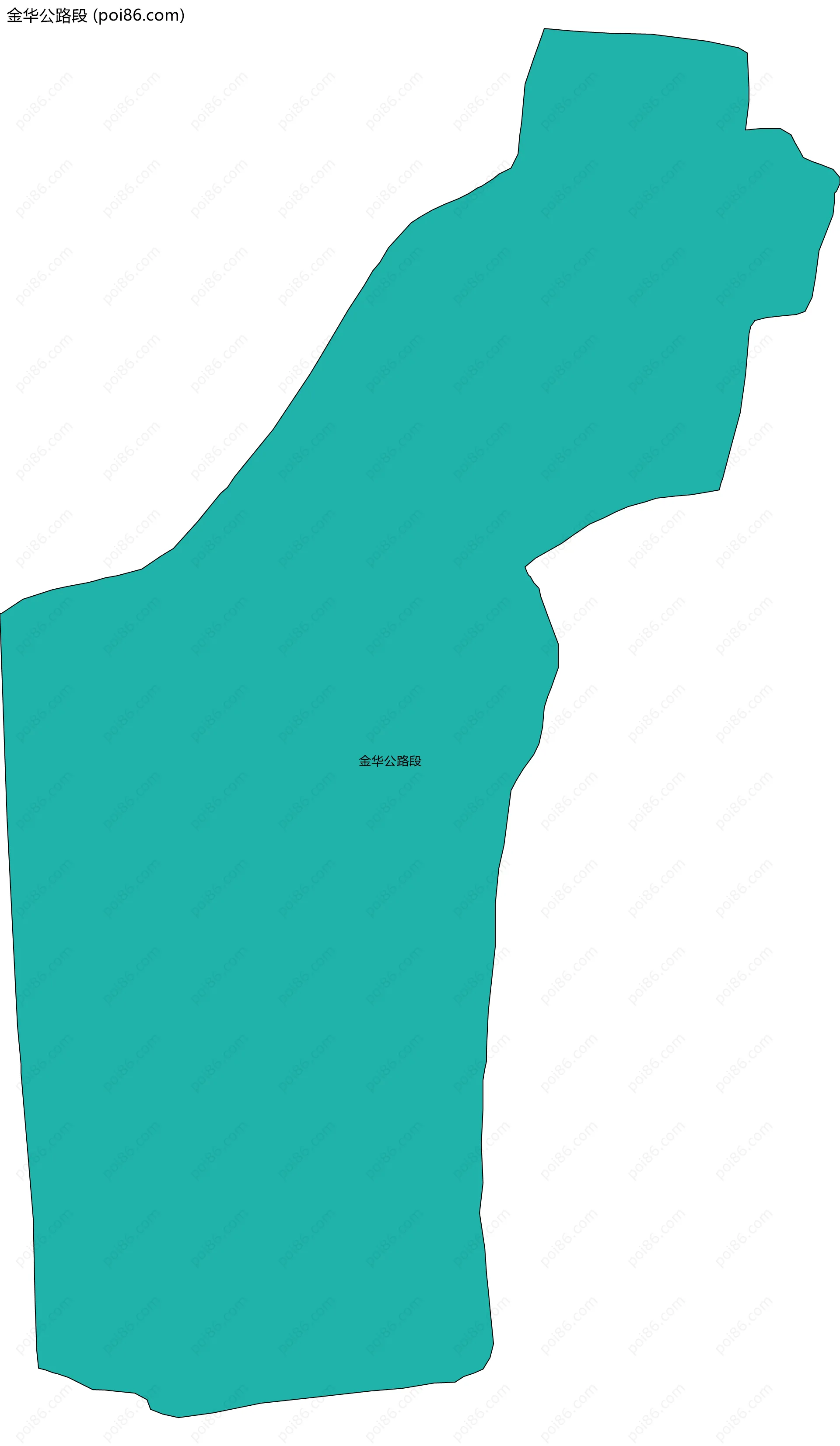 金华公路段边界地图