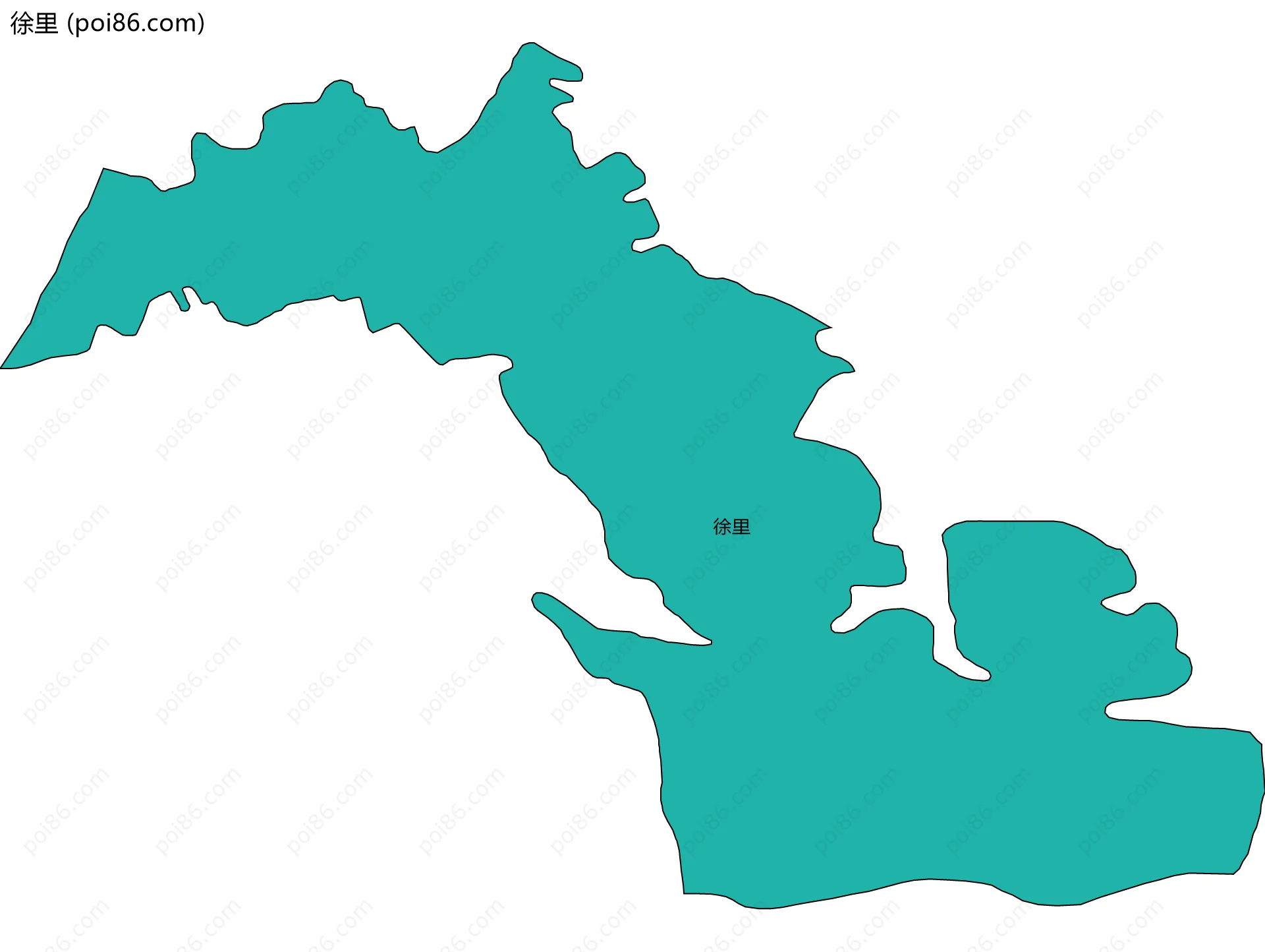 徐里边界地图