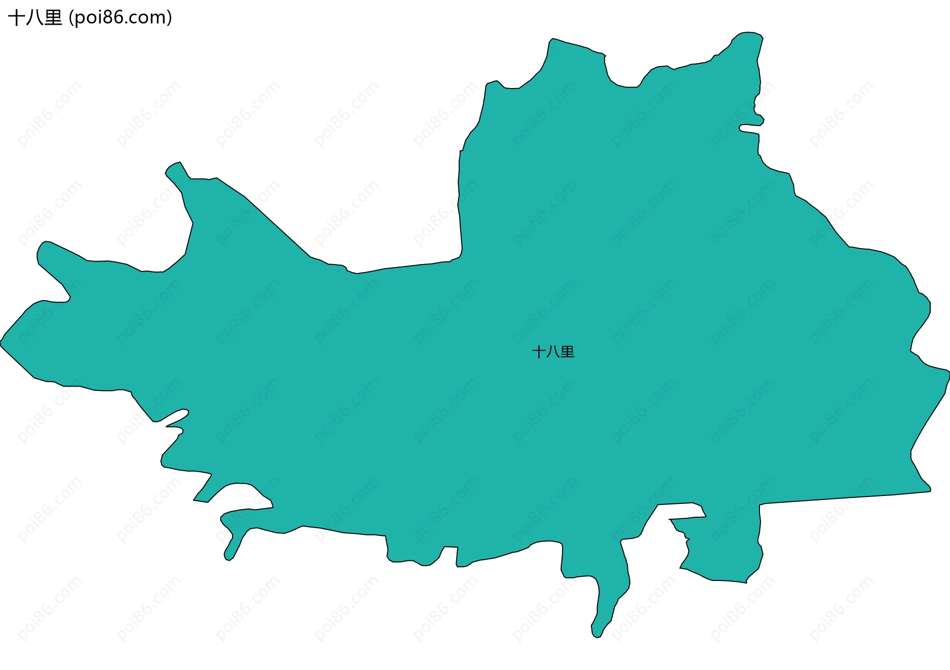 十八里边界地图