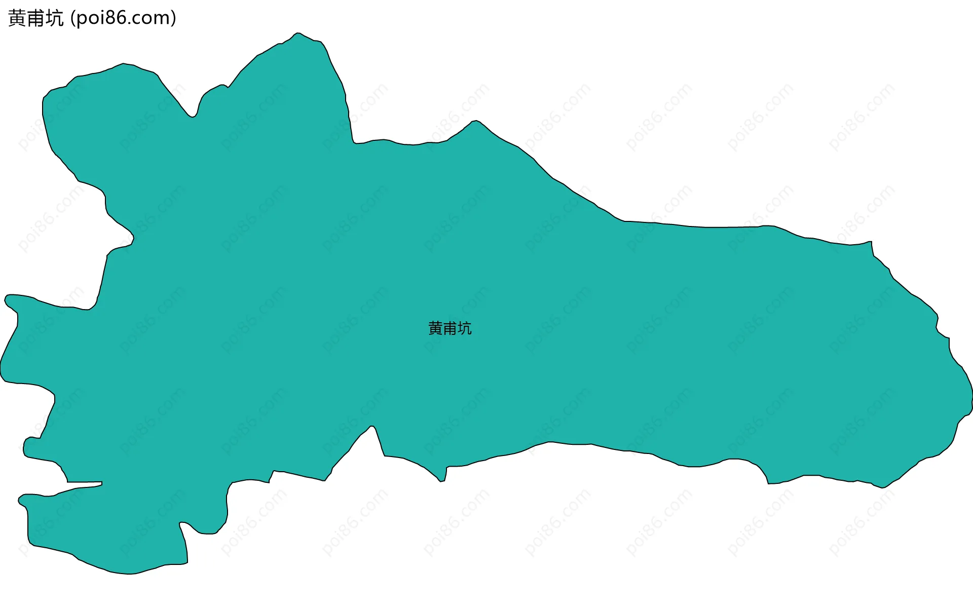 黄甫坑边界地图