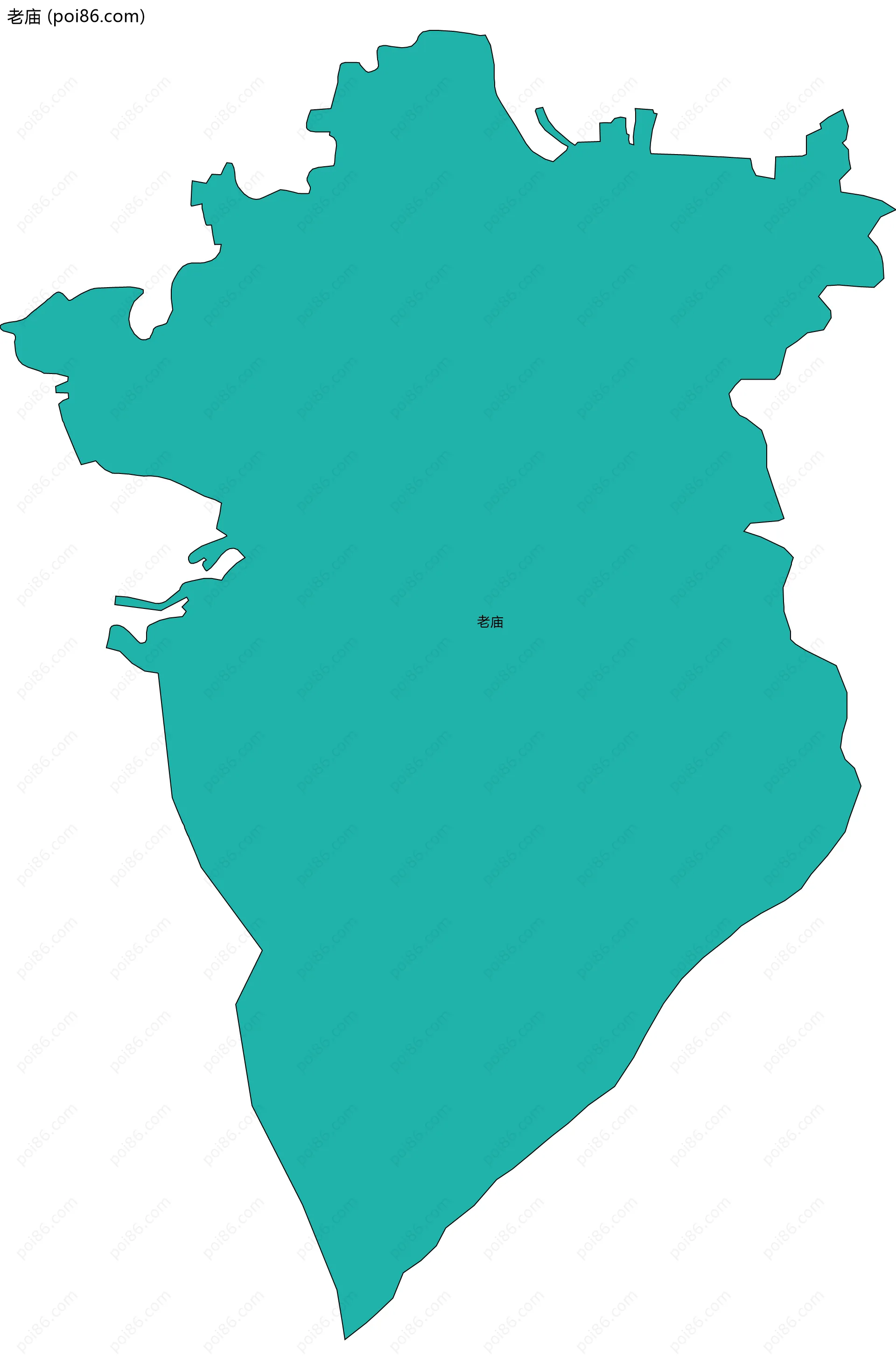 老庙边界地图