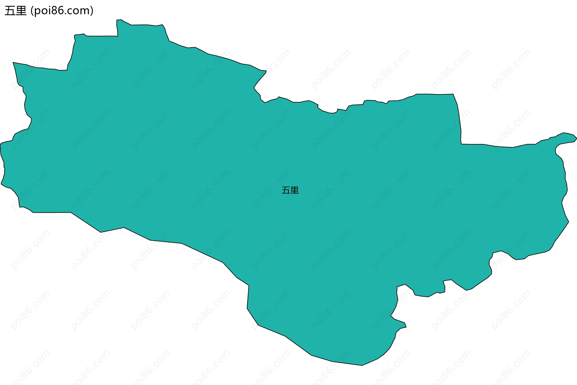 五里边界地图