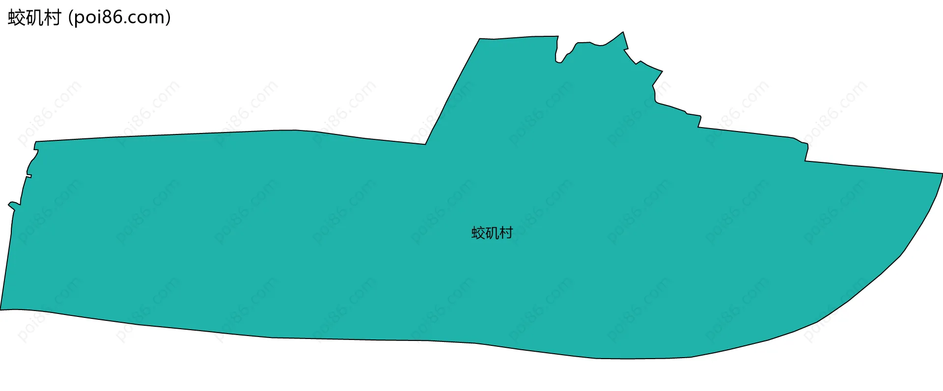 蛟矶村边界地图