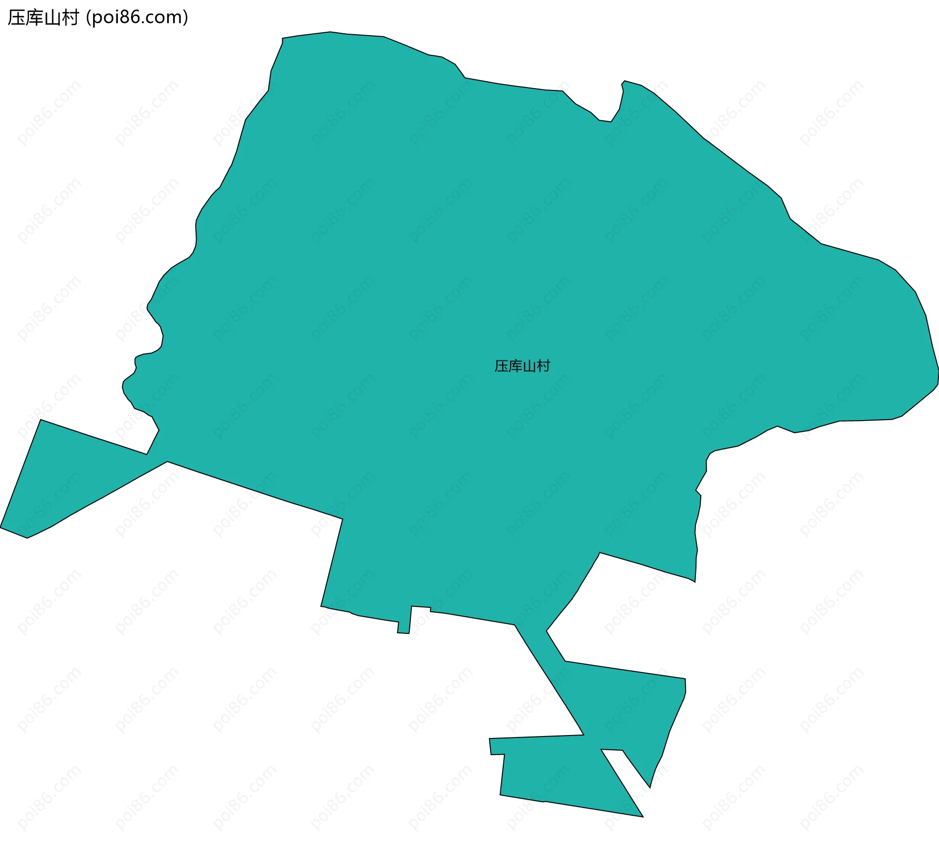 压库山村边界地图