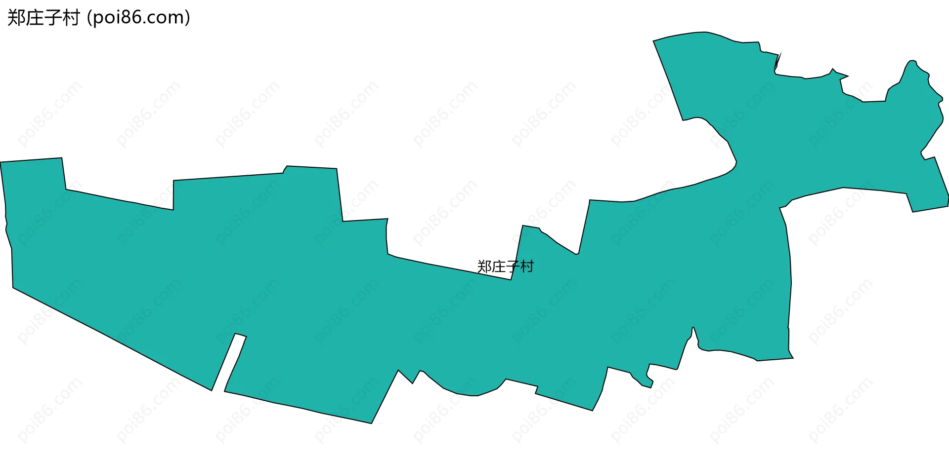 郑庄子村边界地图