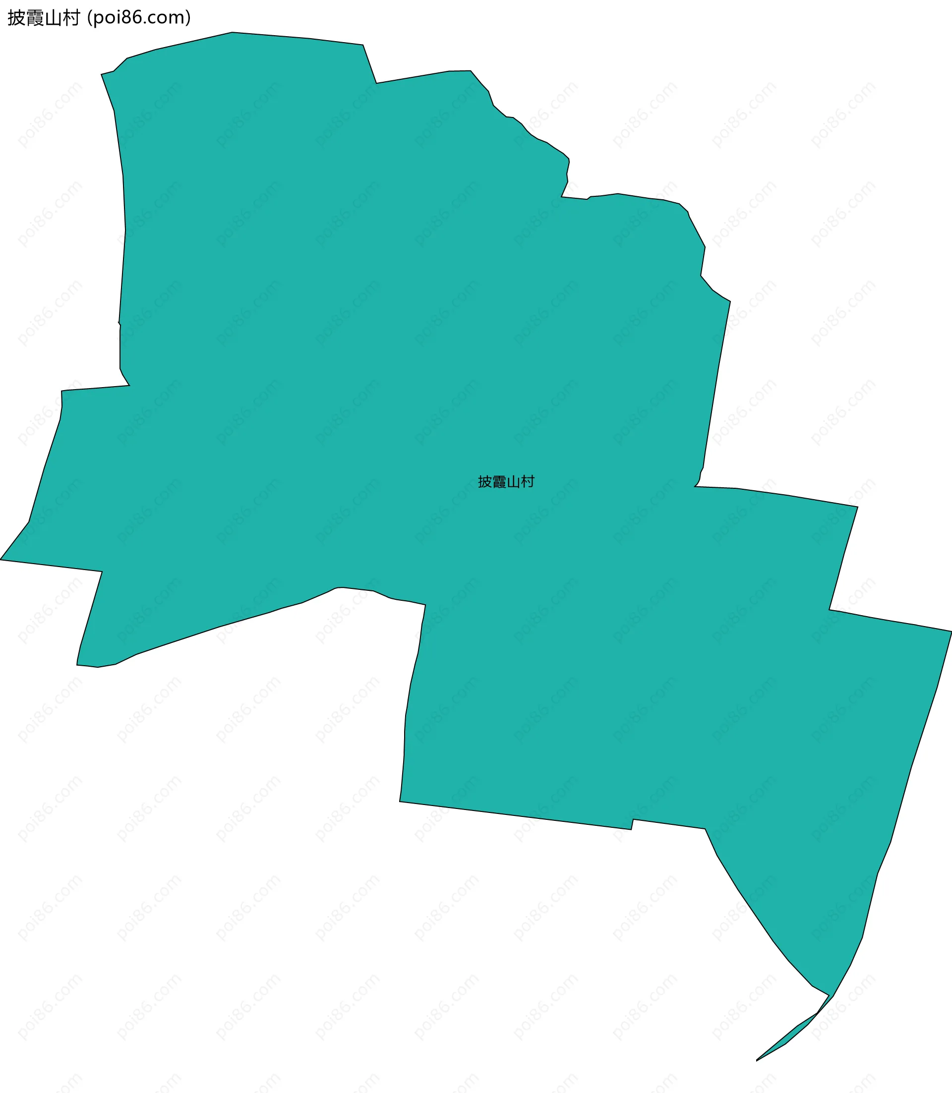 披霞山村边界地图