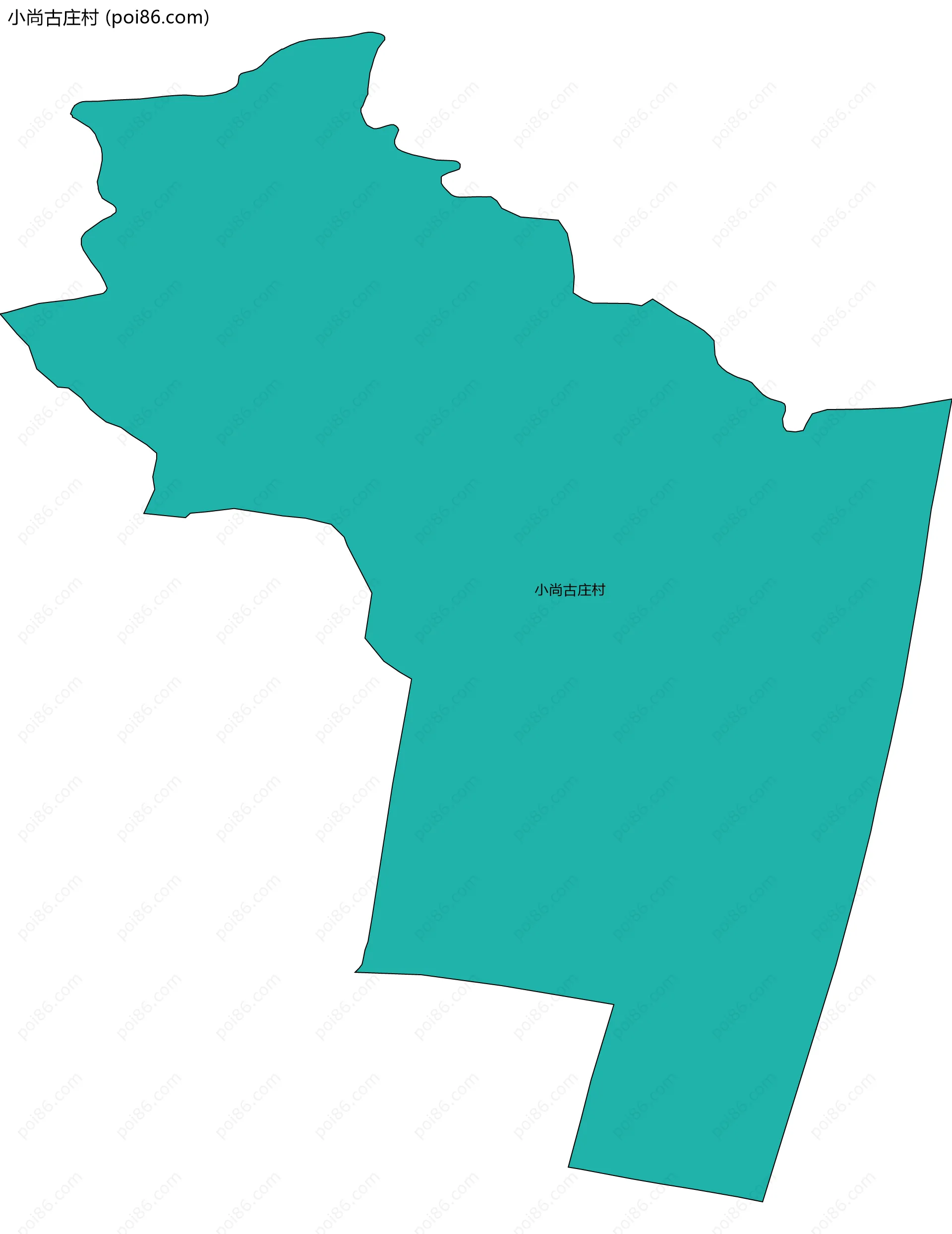 小尚古庄村边界地图