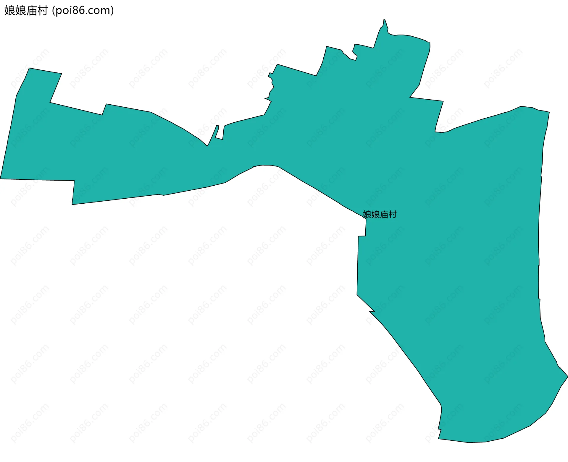 娘娘庙村边界地图