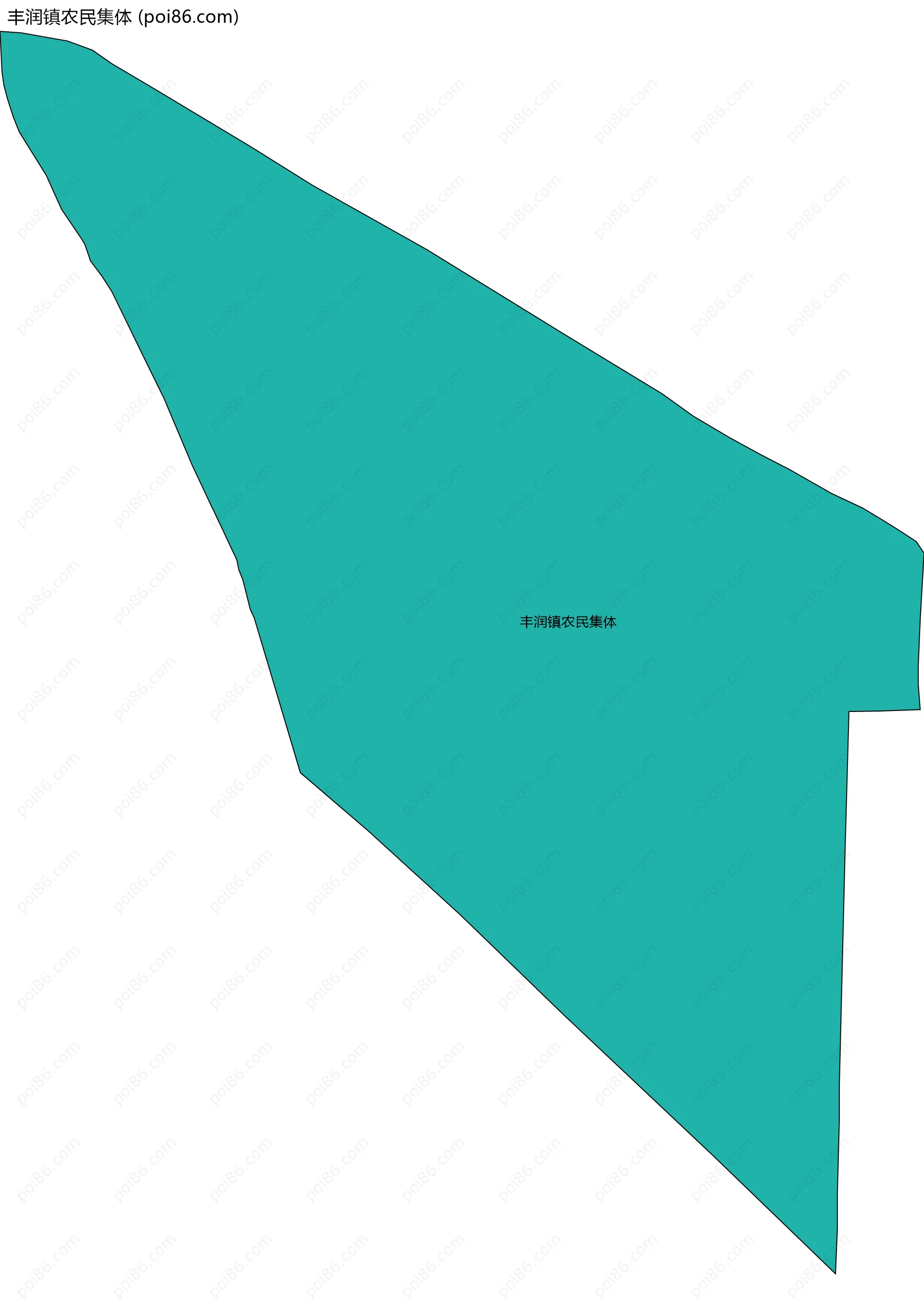 丰润镇农民集体边界地图