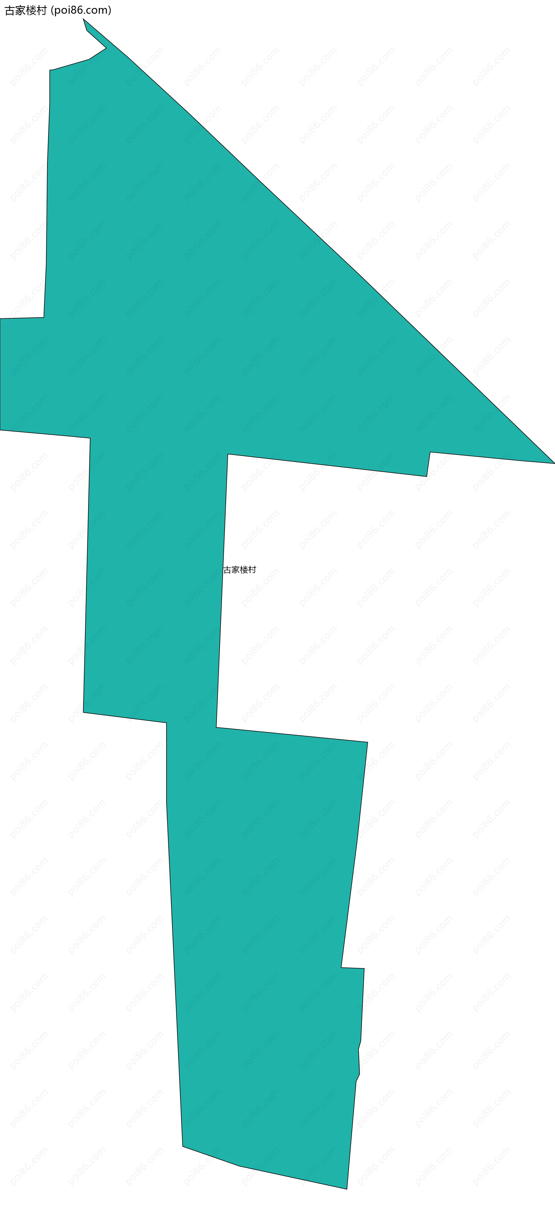 古家楼村边界地图