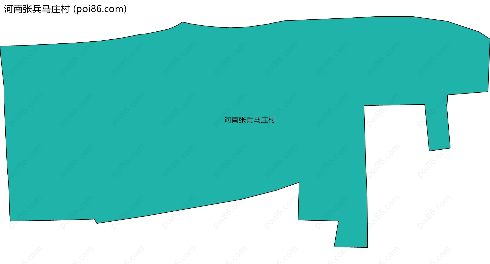 河南张兵马庄村边界地图