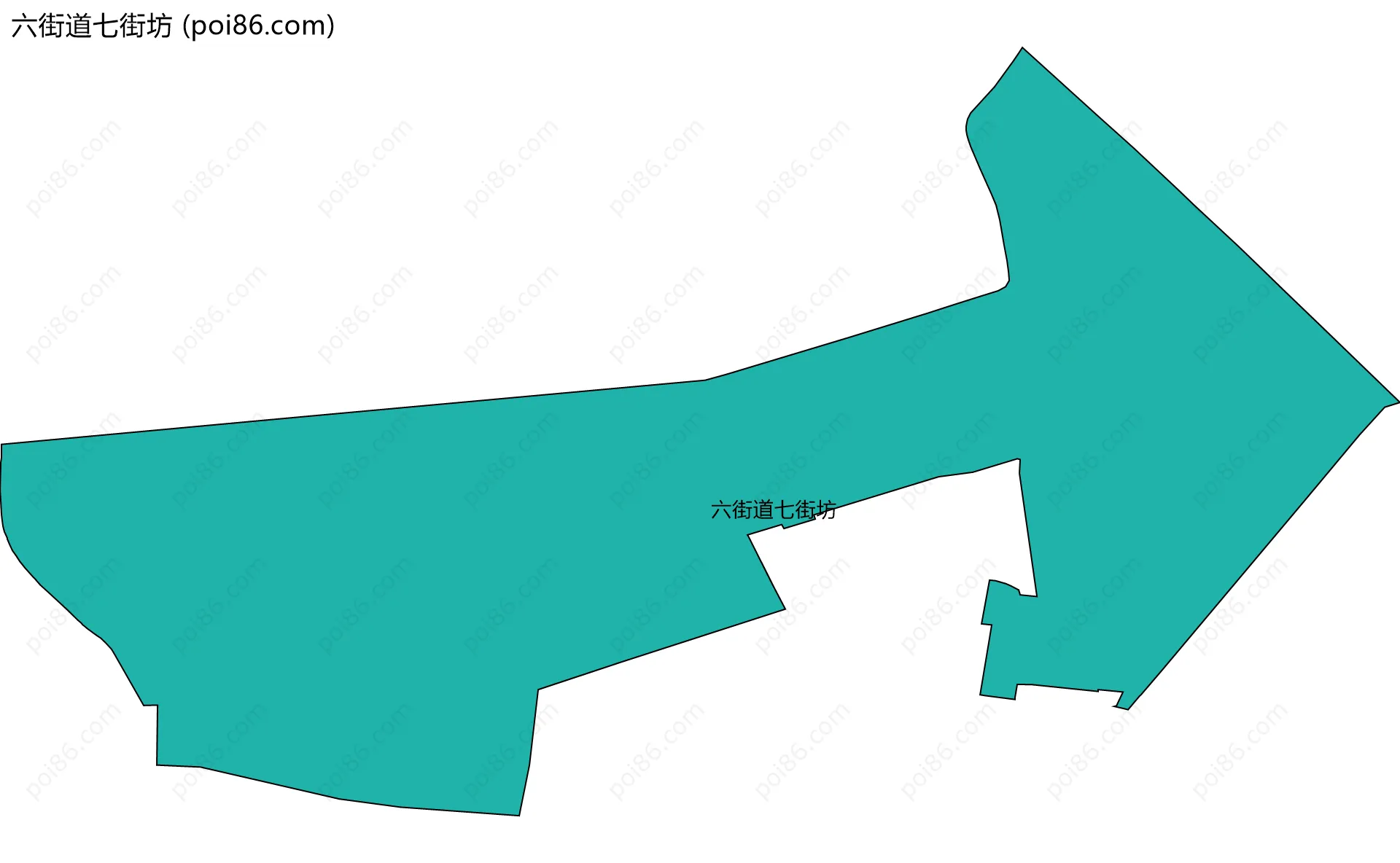 六街道七街坊边界地图