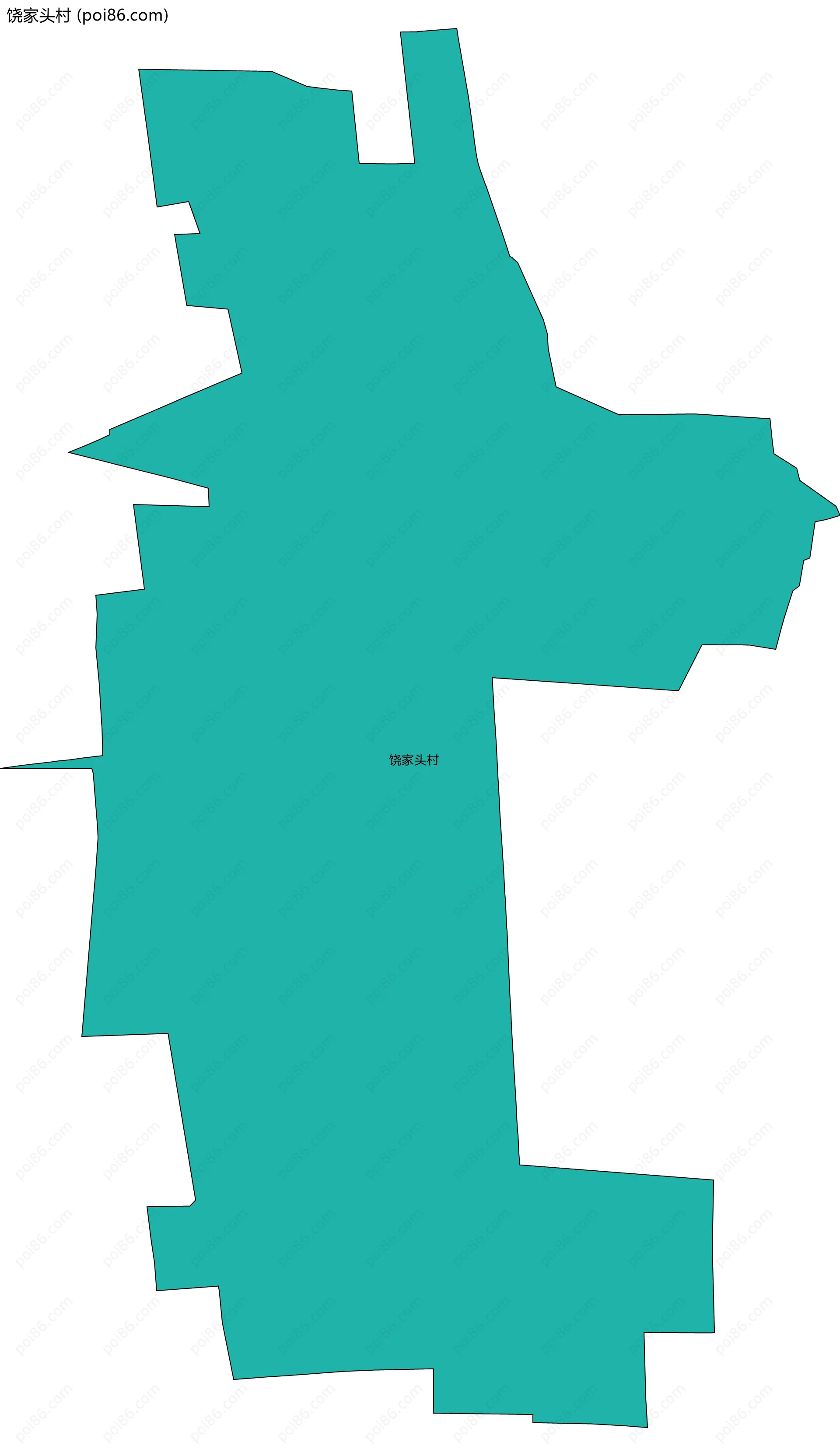 饶家头村边界地图