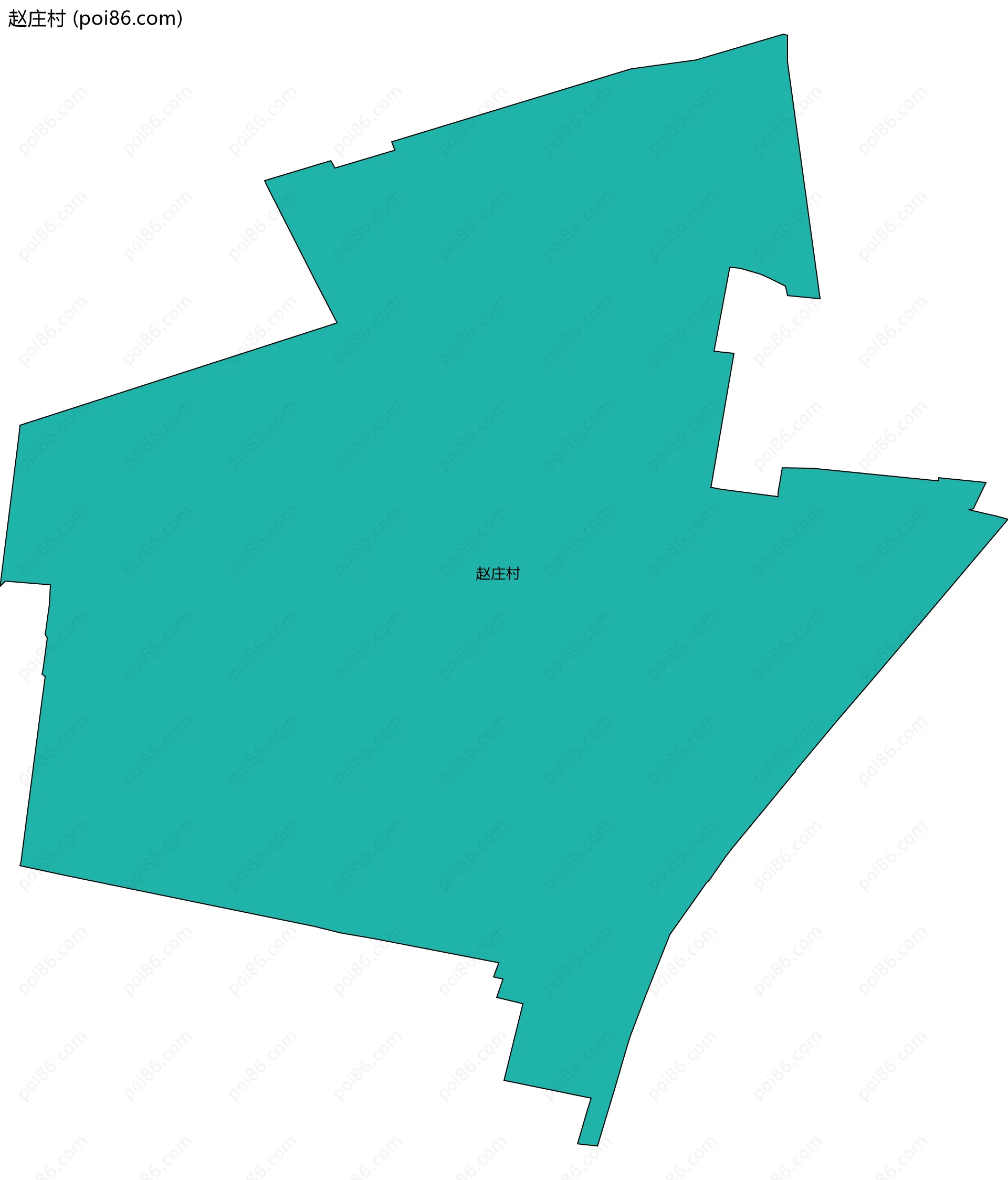赵庄村边界地图