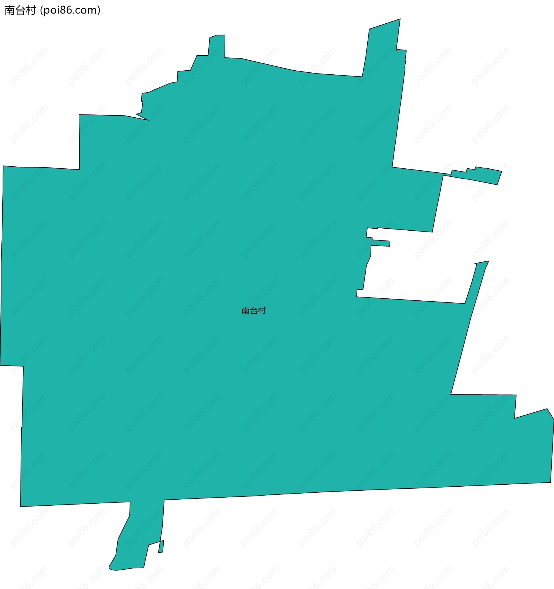 南台村边界地图