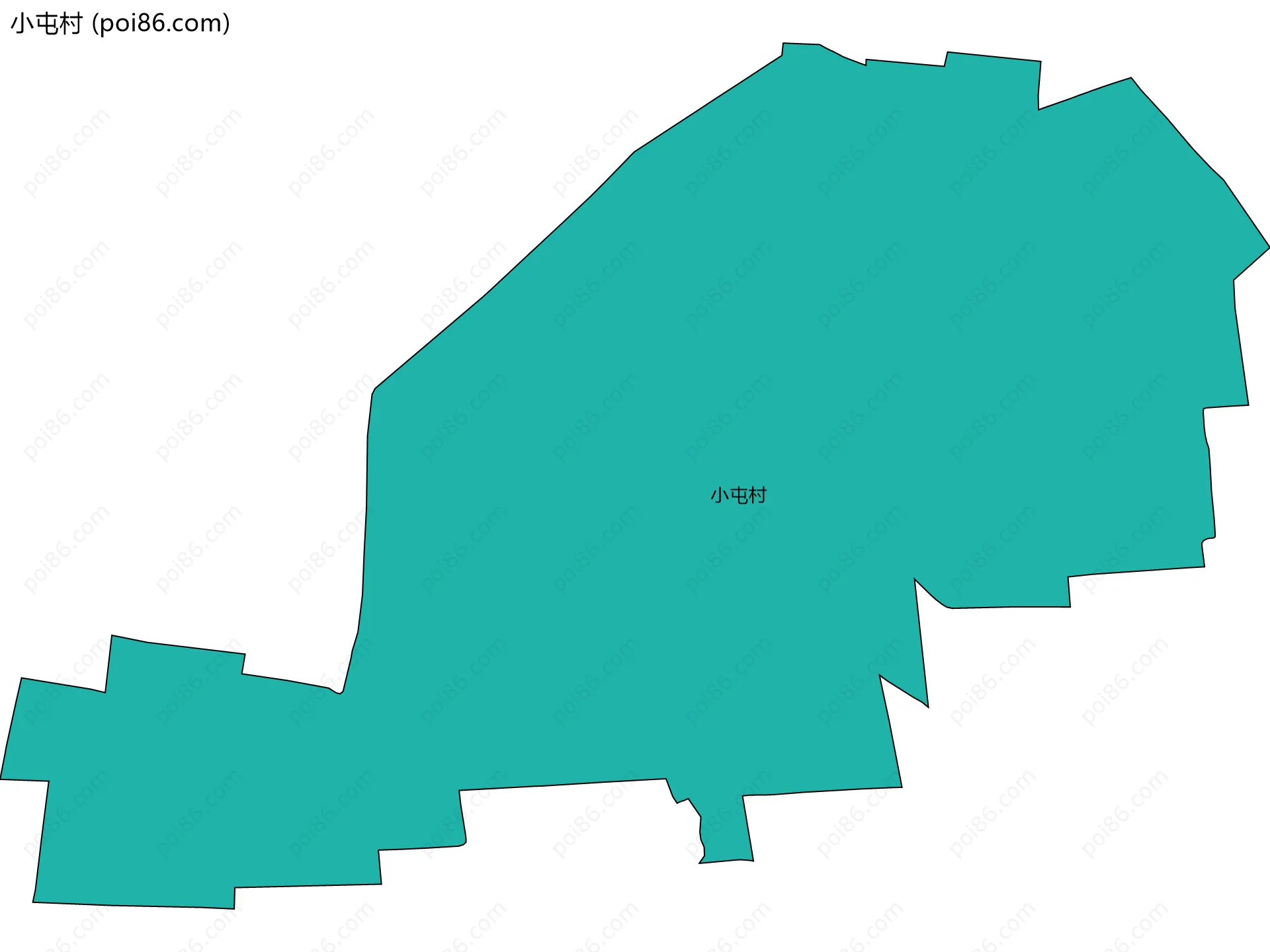 小屯村边界地图