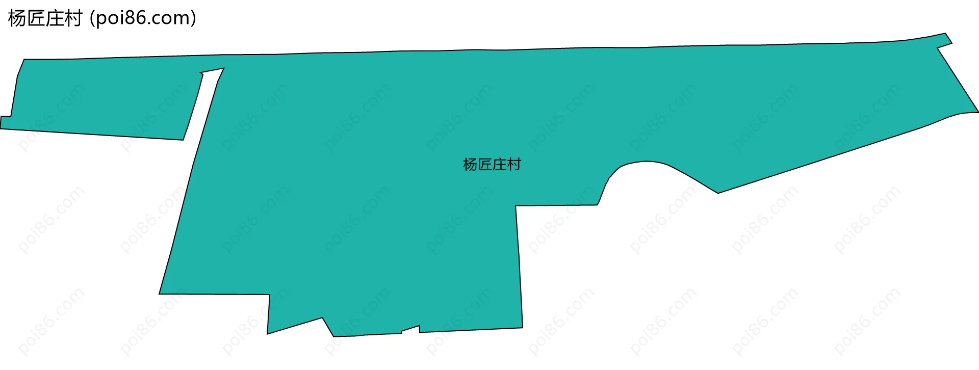 杨匠庄村边界地图