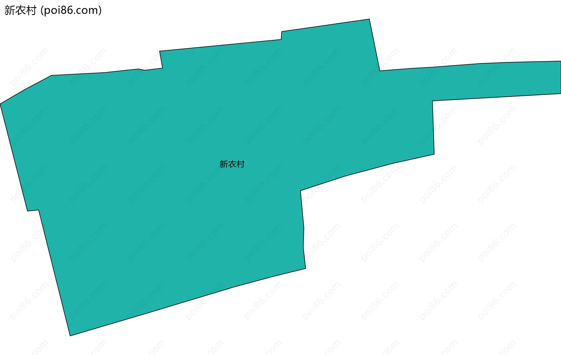 新农村边界地图