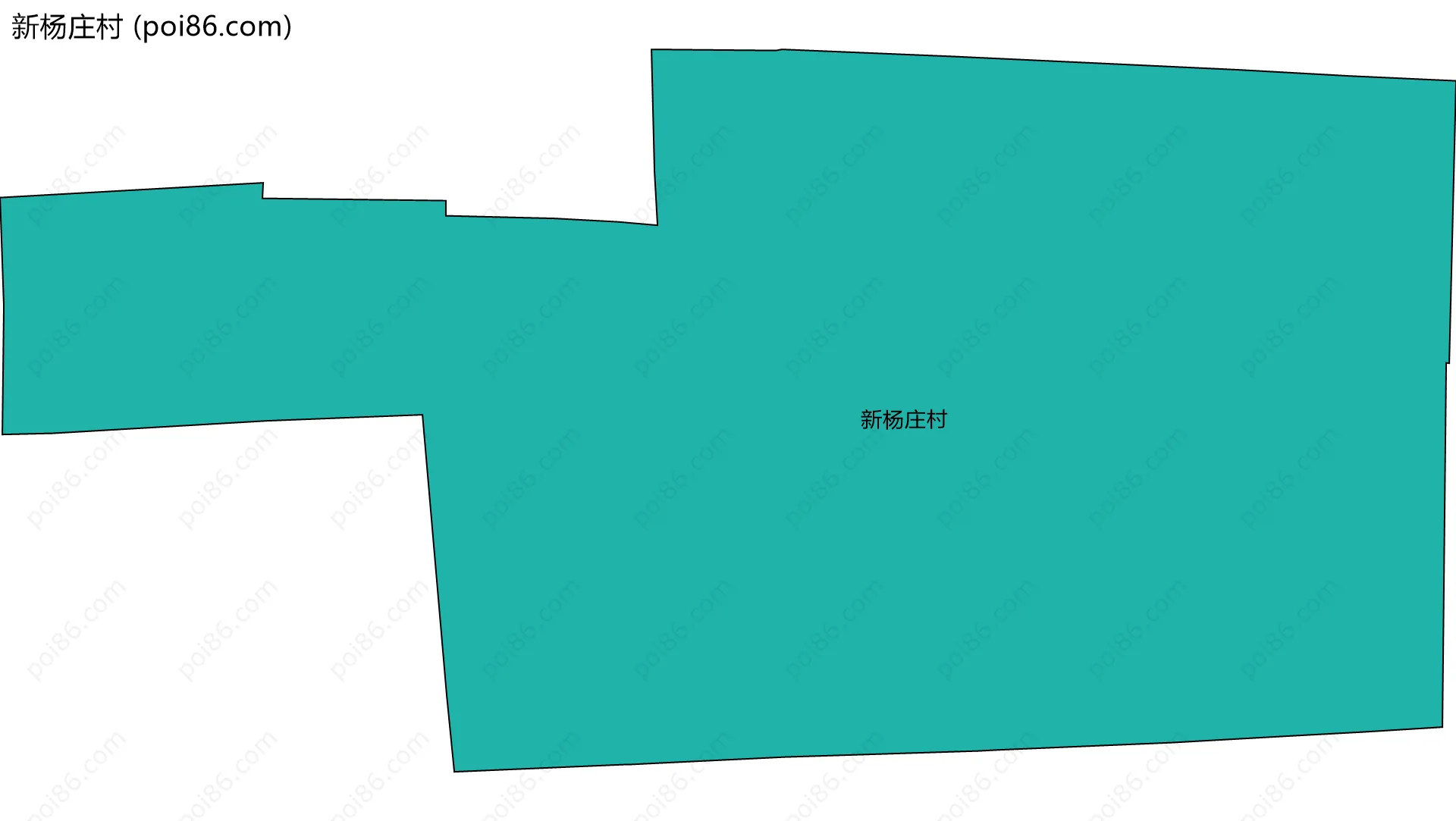 新杨庄村边界地图