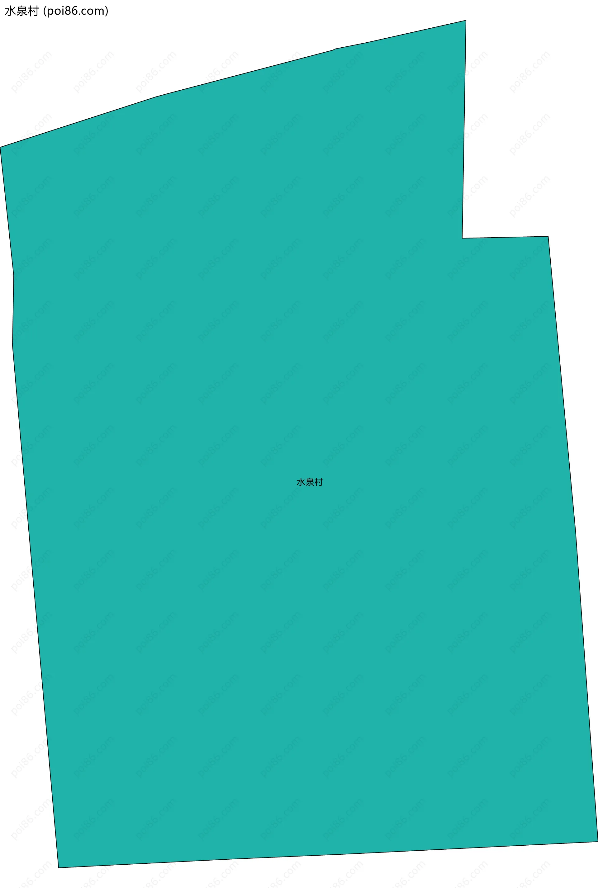 水泉村边界地图