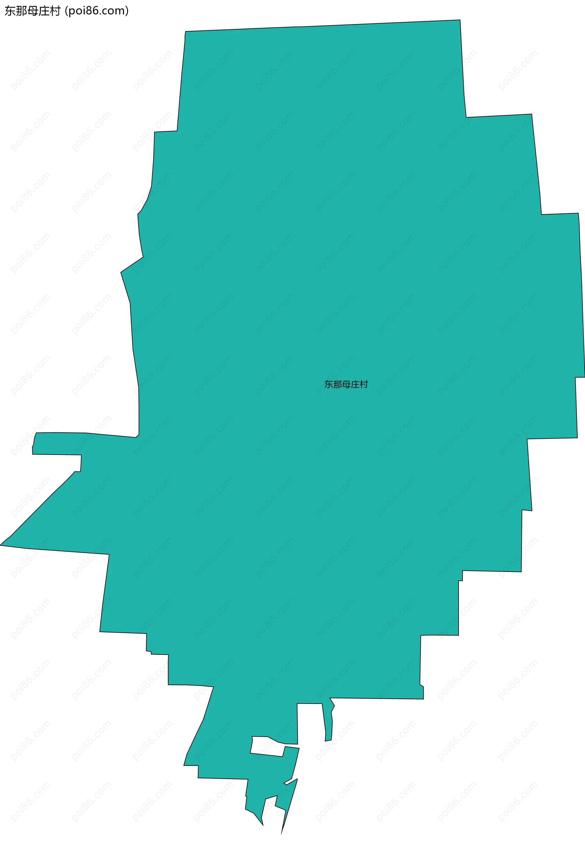 东那母庄村边界地图