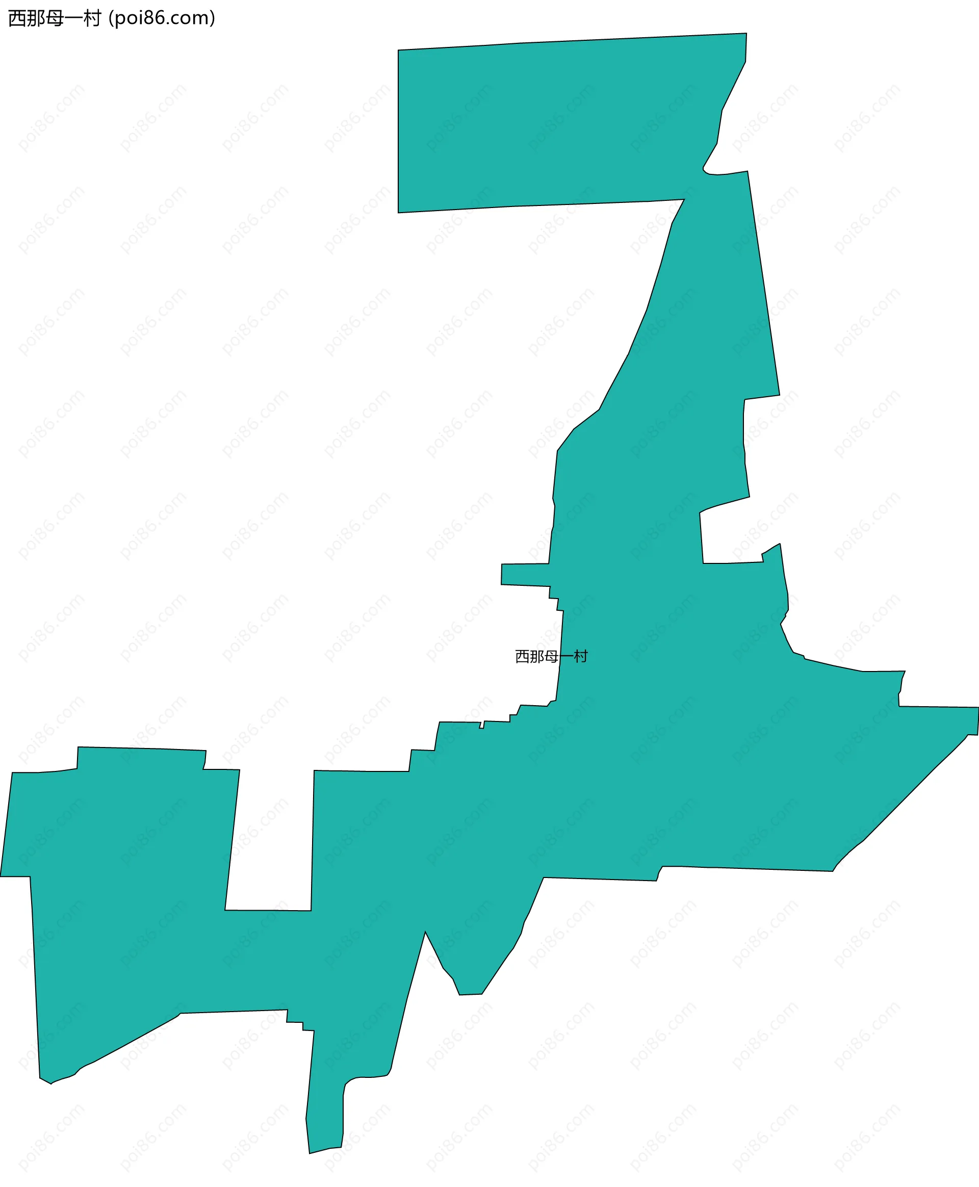 西那母一村边界地图