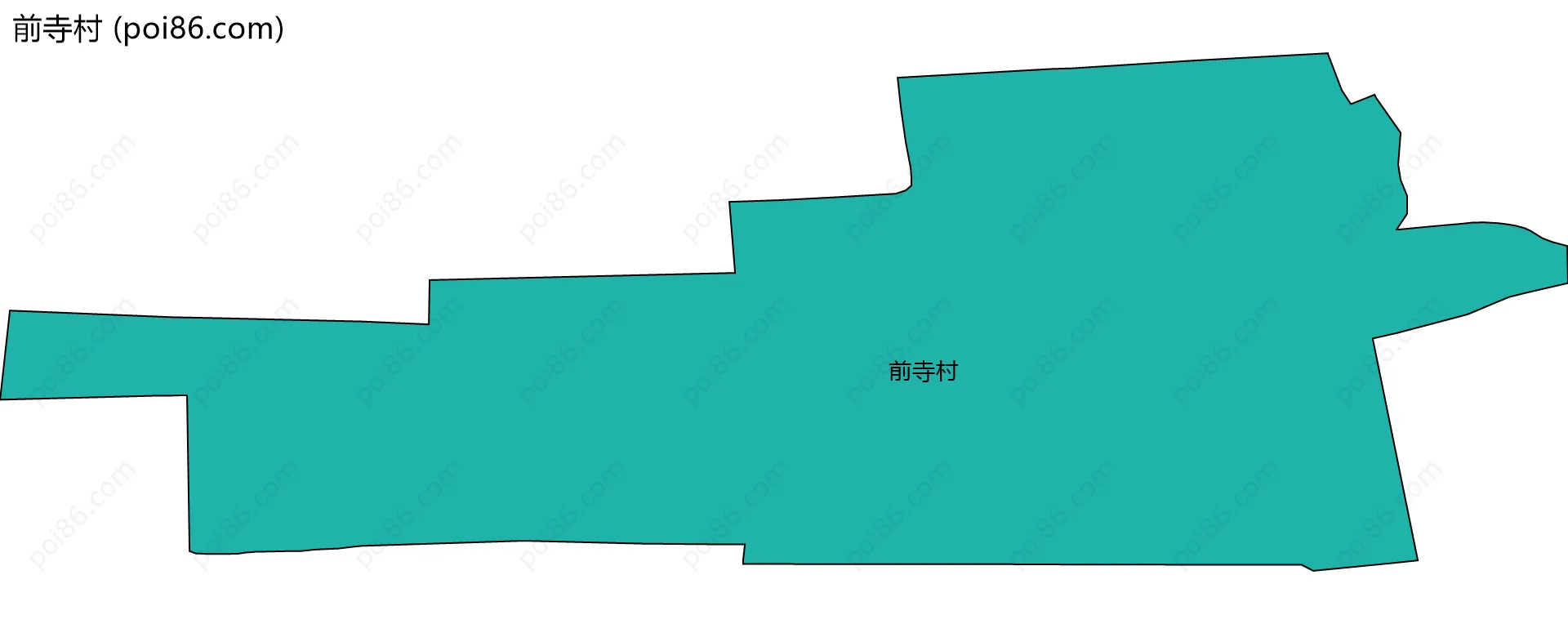 前寺村边界地图