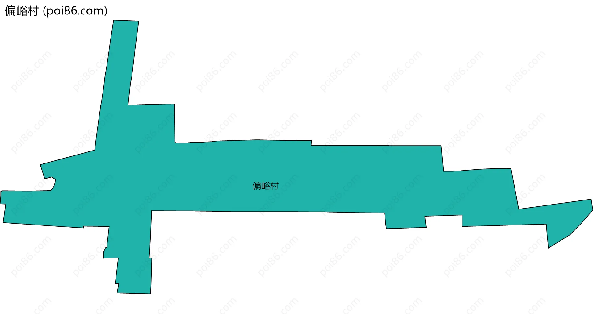 偏峪村边界地图