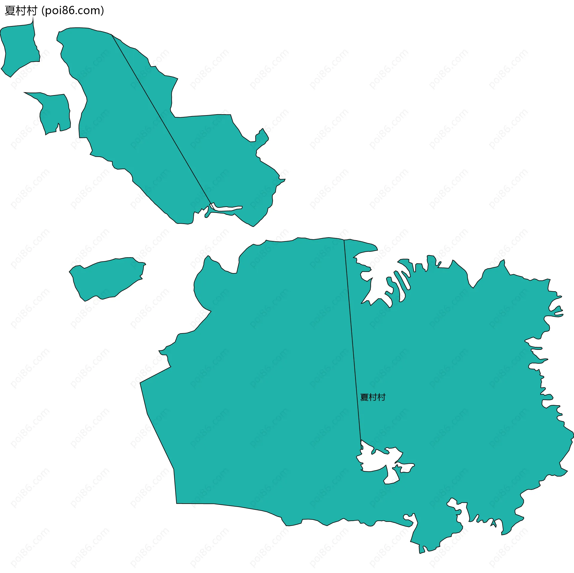 夏村村边界地图