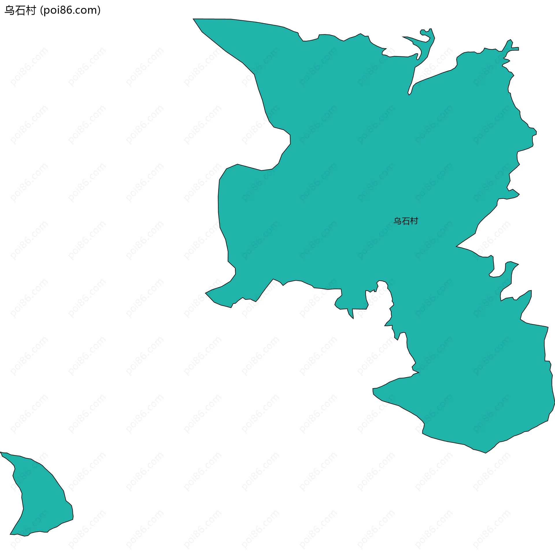 乌石村边界地图
