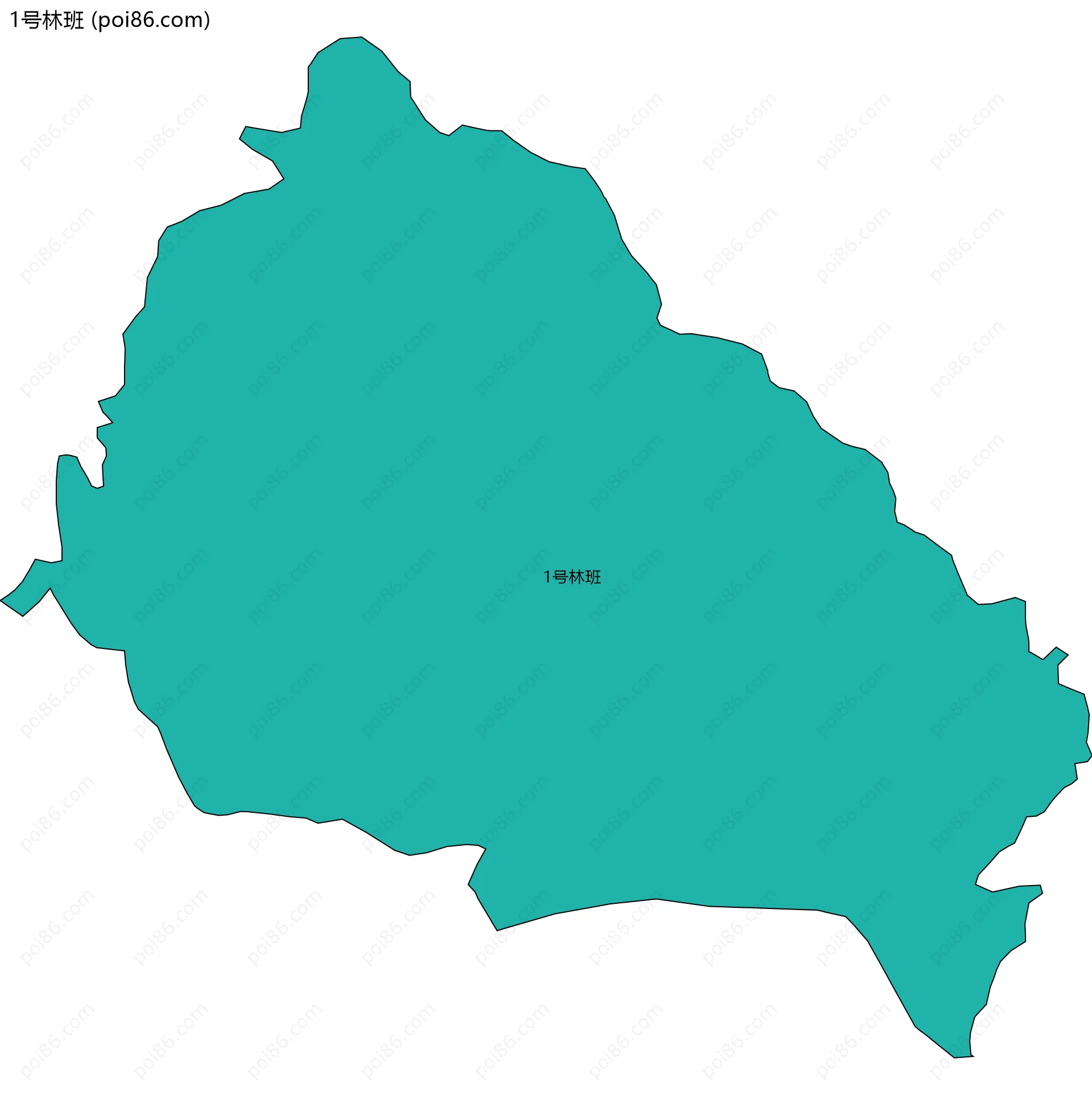 1号林班边界地图