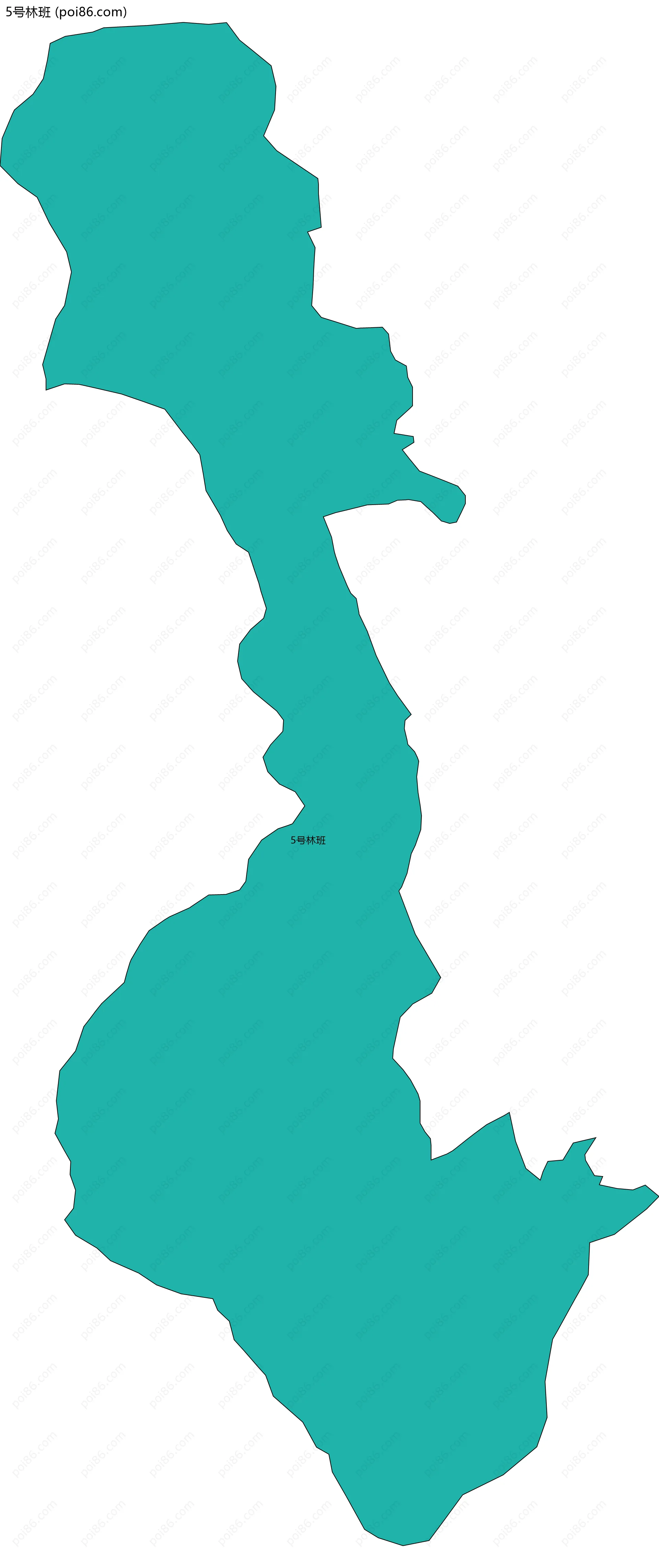 5号林班边界地图