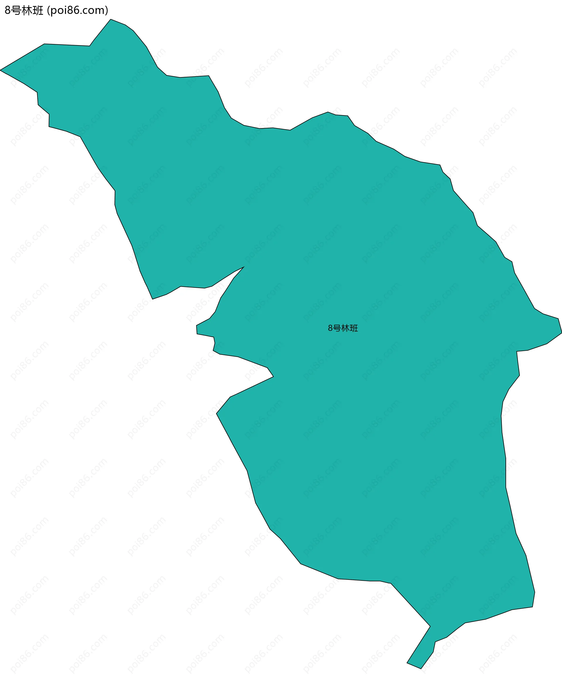 8号林班边界地图