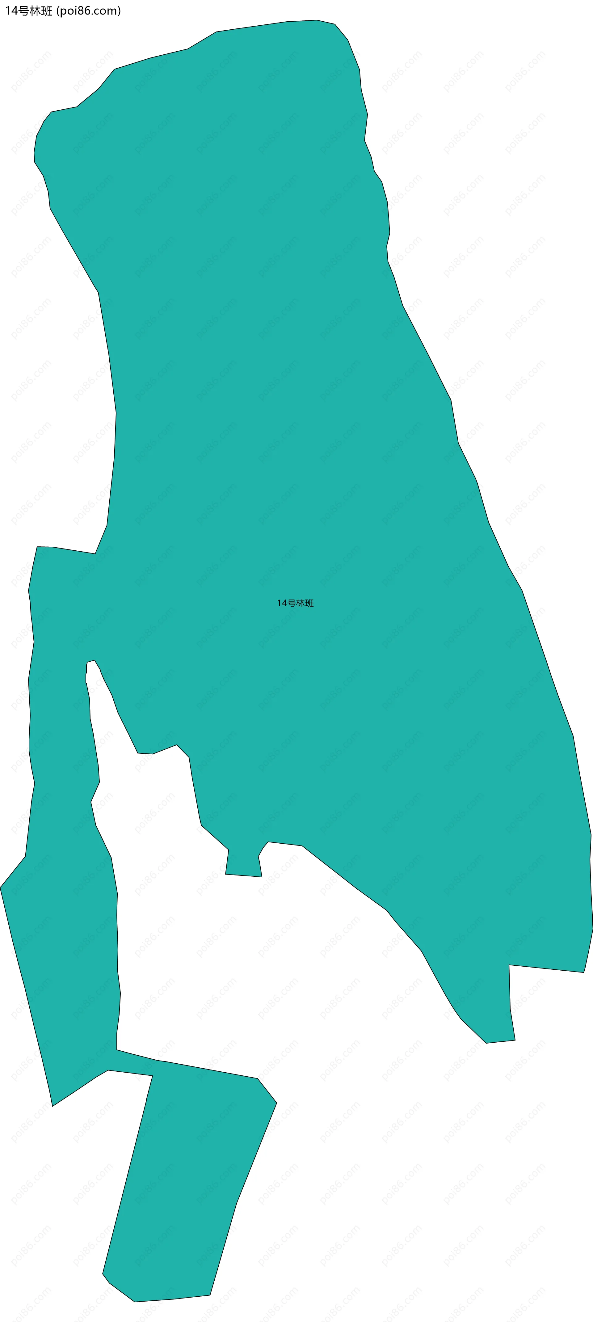 14号林班边界地图