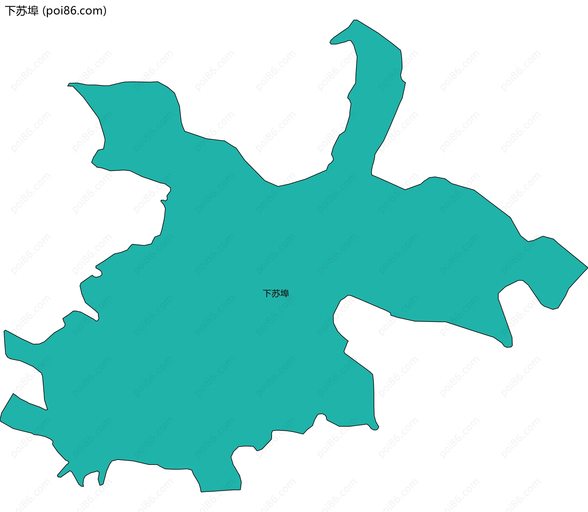 下苏埠边界地图