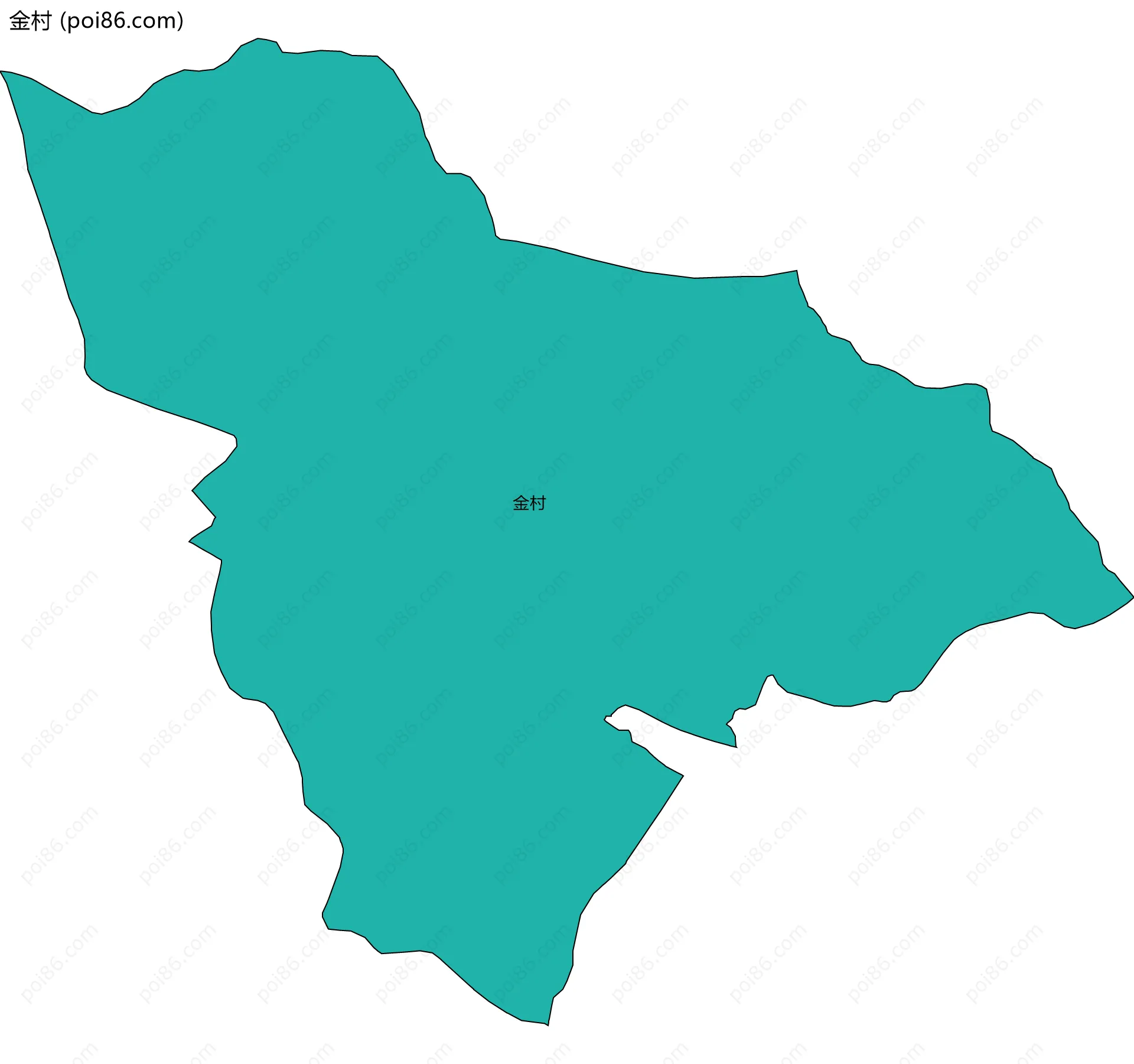 金村边界地图