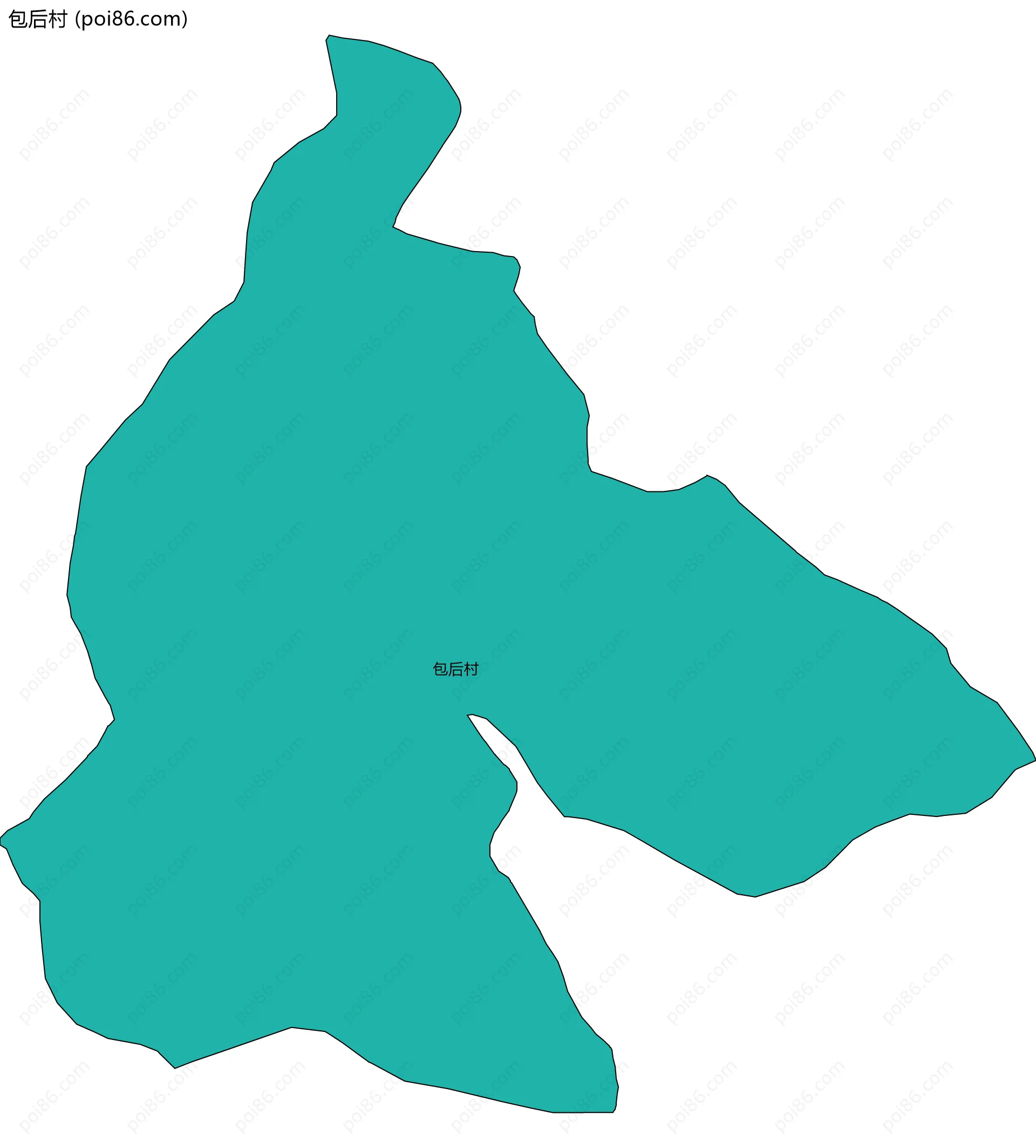 包后村边界地图
