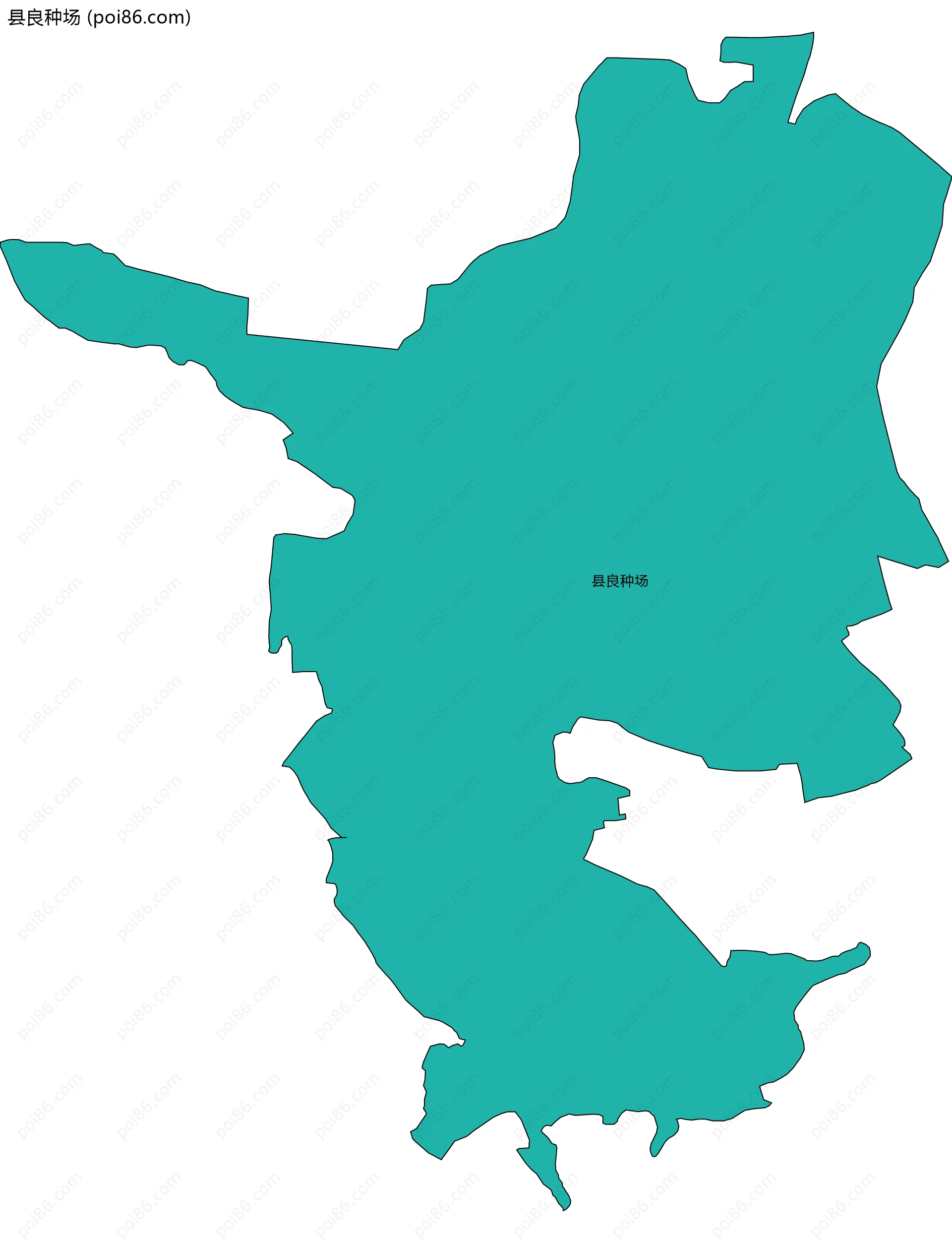 县良种场边界地图