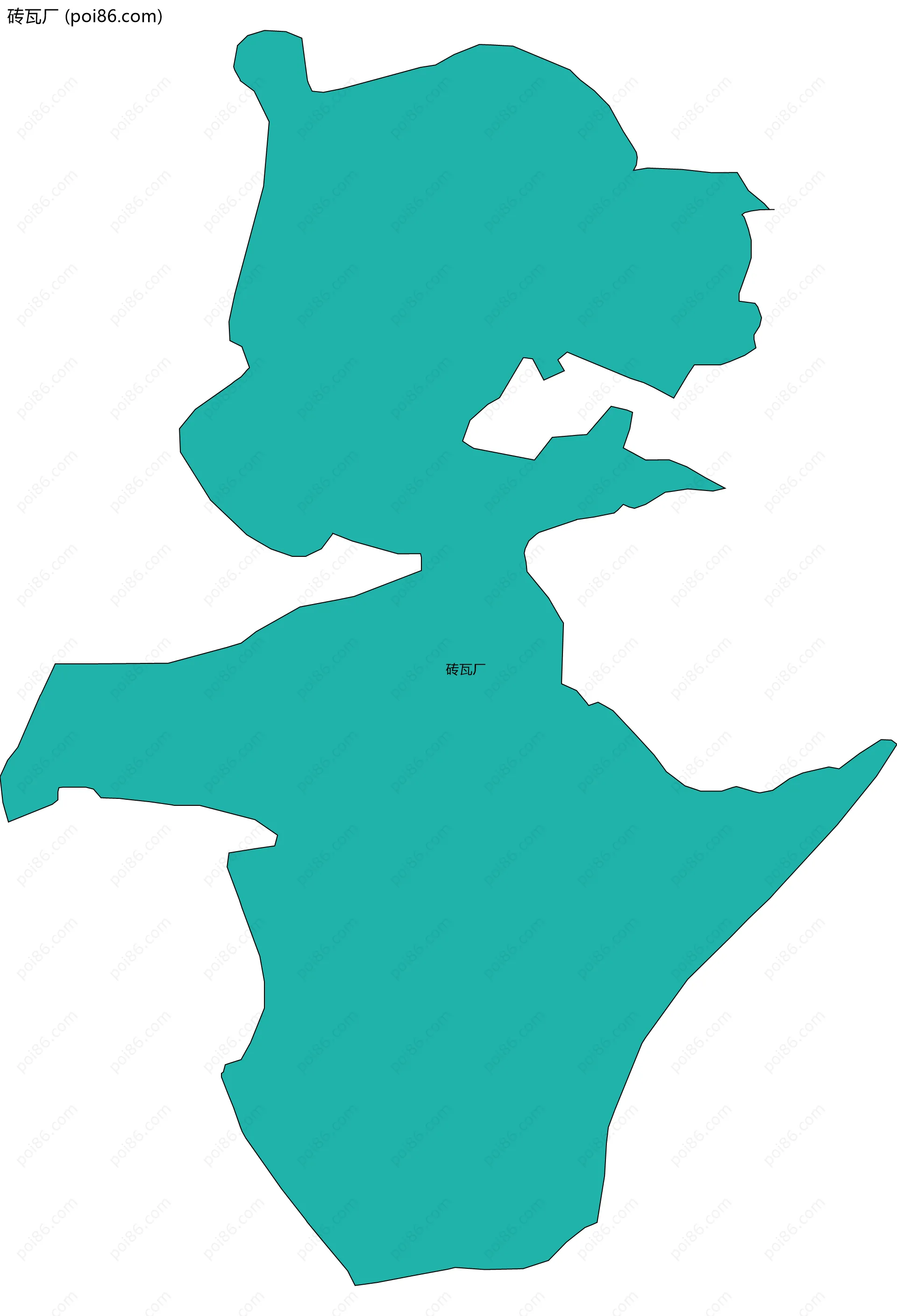 砖瓦厂边界地图