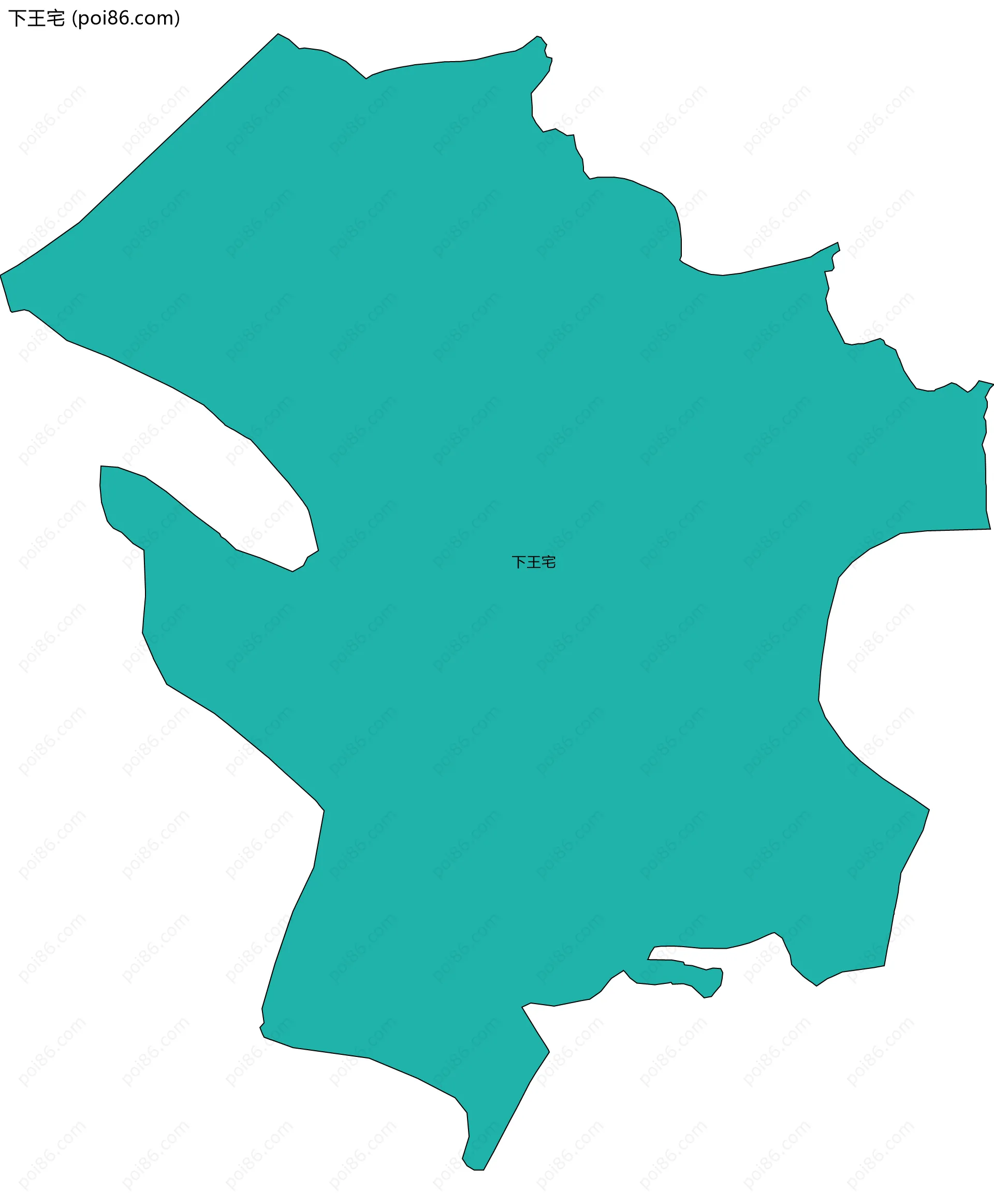 下王宅边界地图