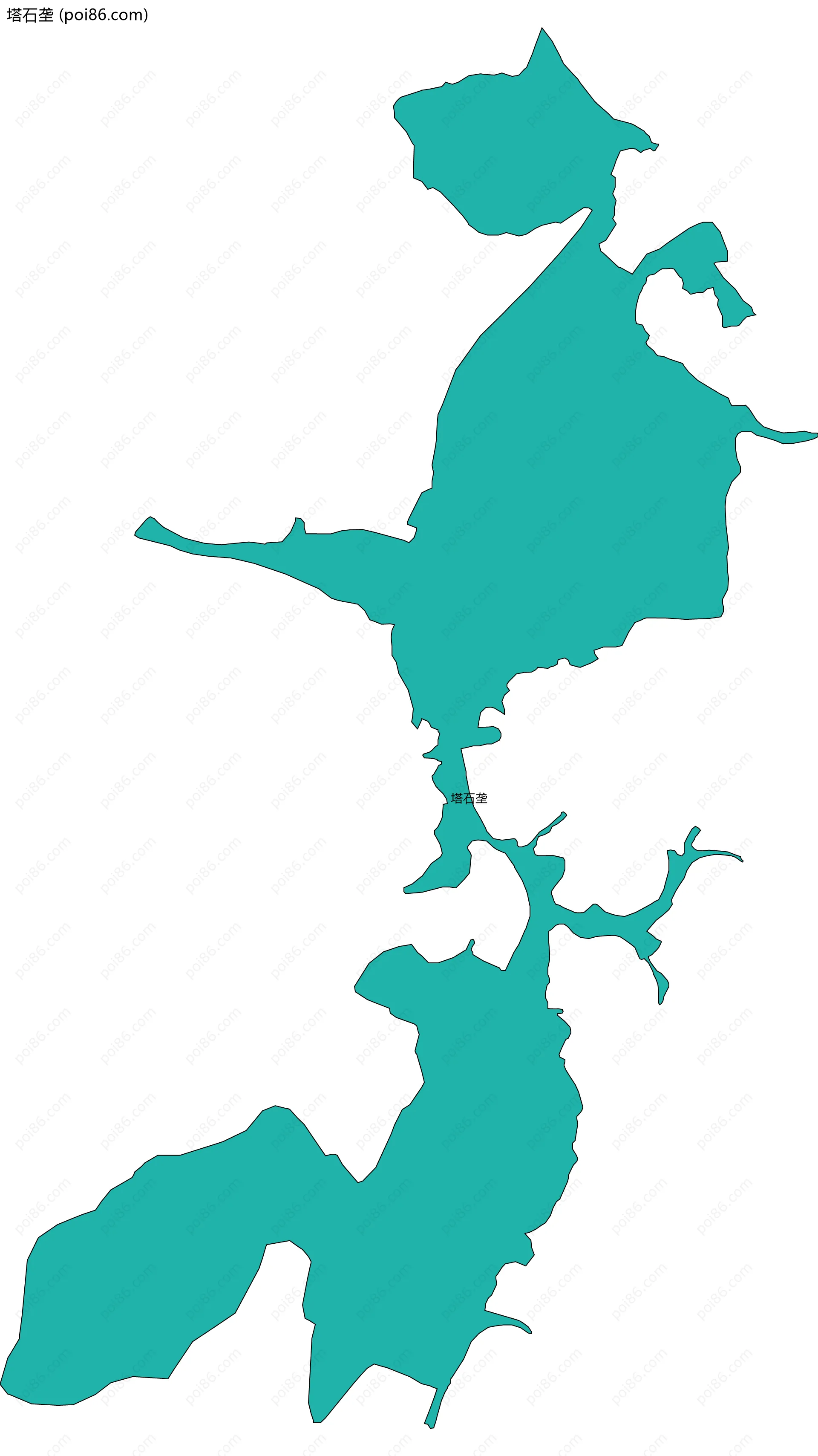 塔石垄边界地图