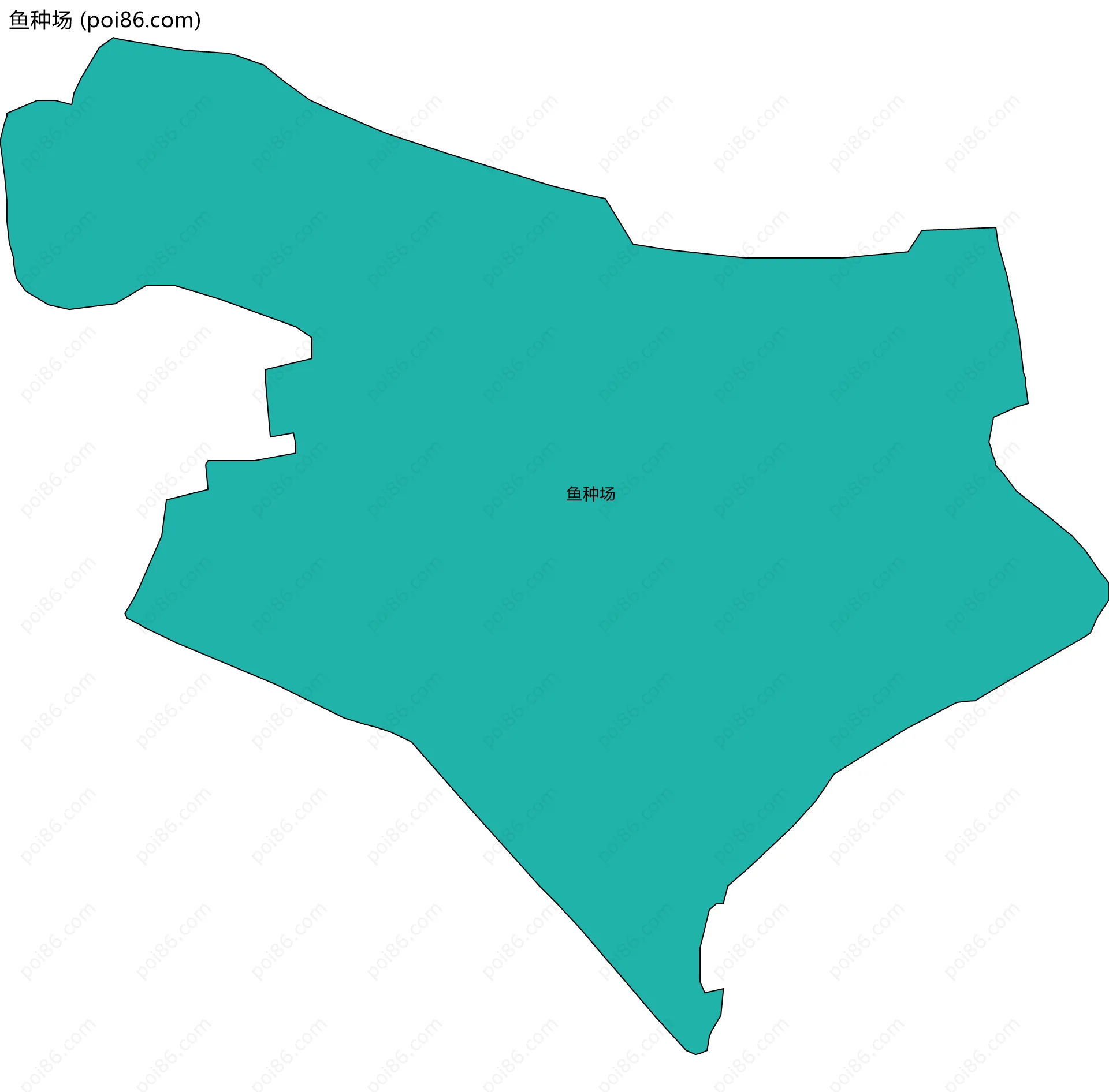 鱼种场边界地图