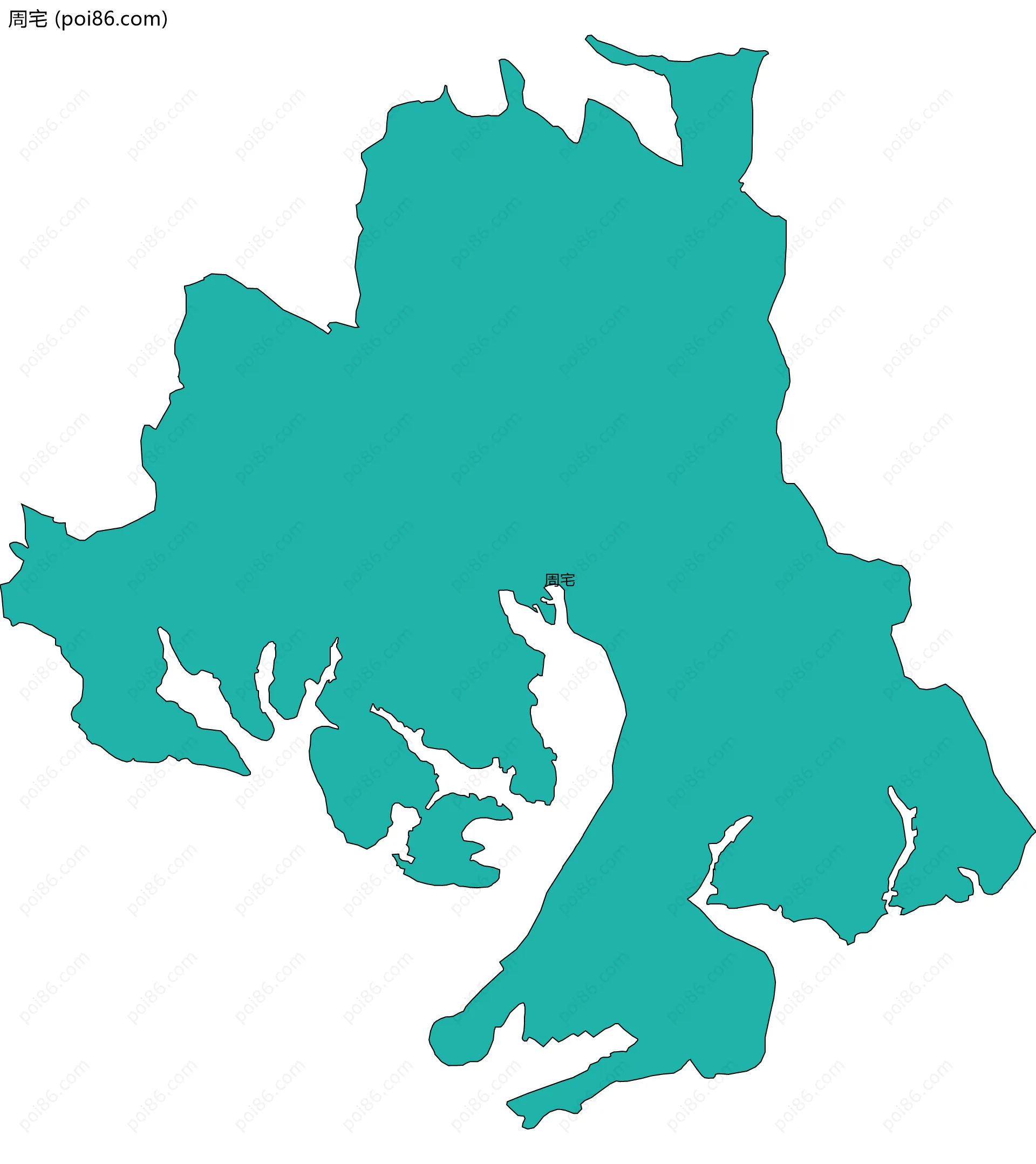 周宅边界地图