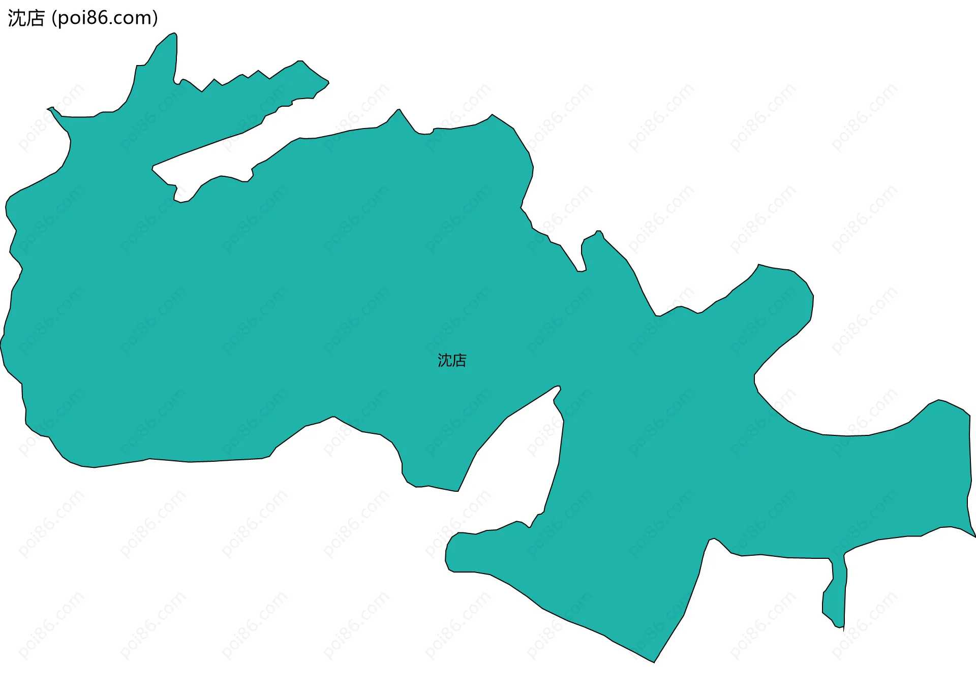沈店边界地图