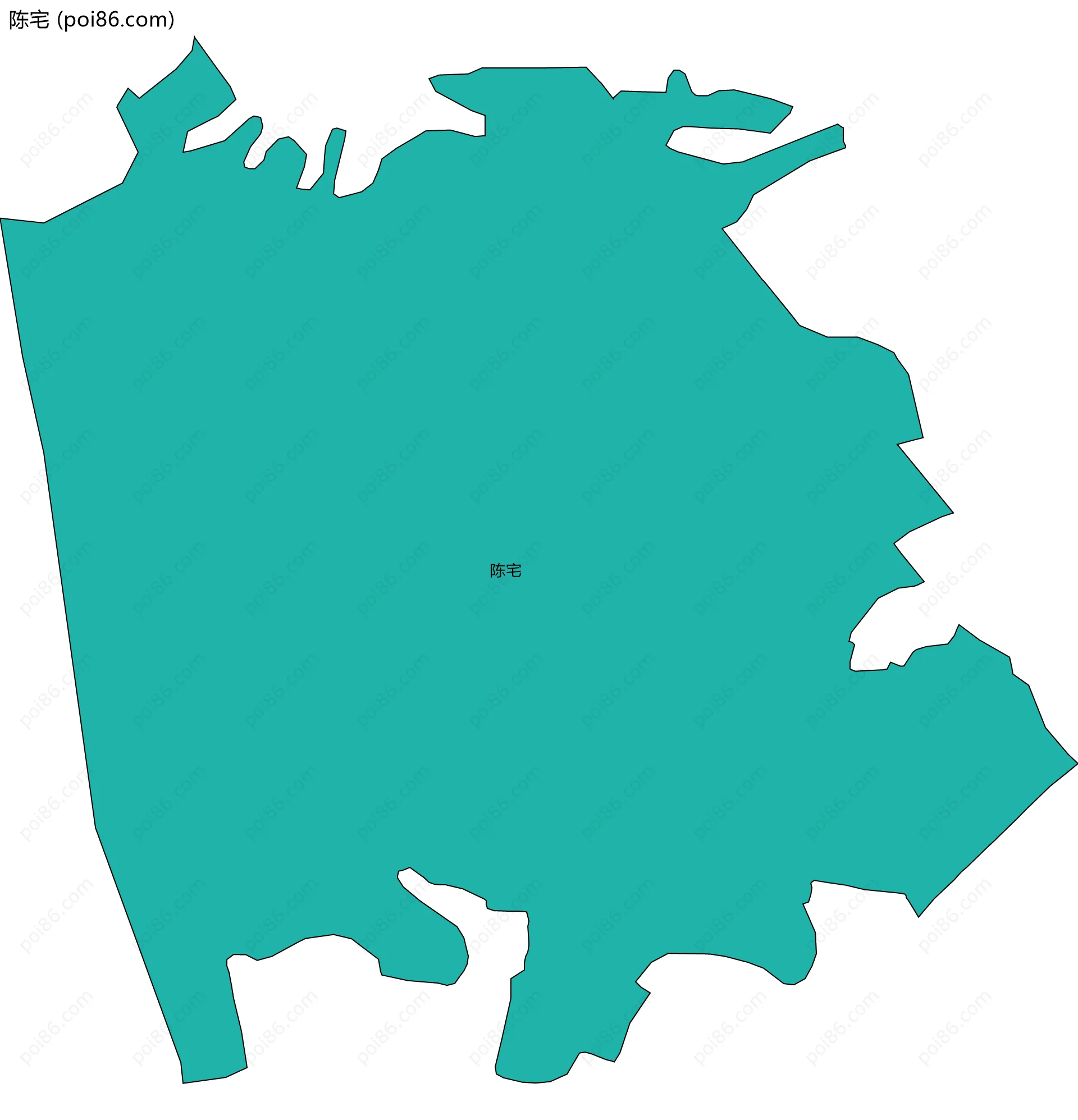 陈宅边界地图