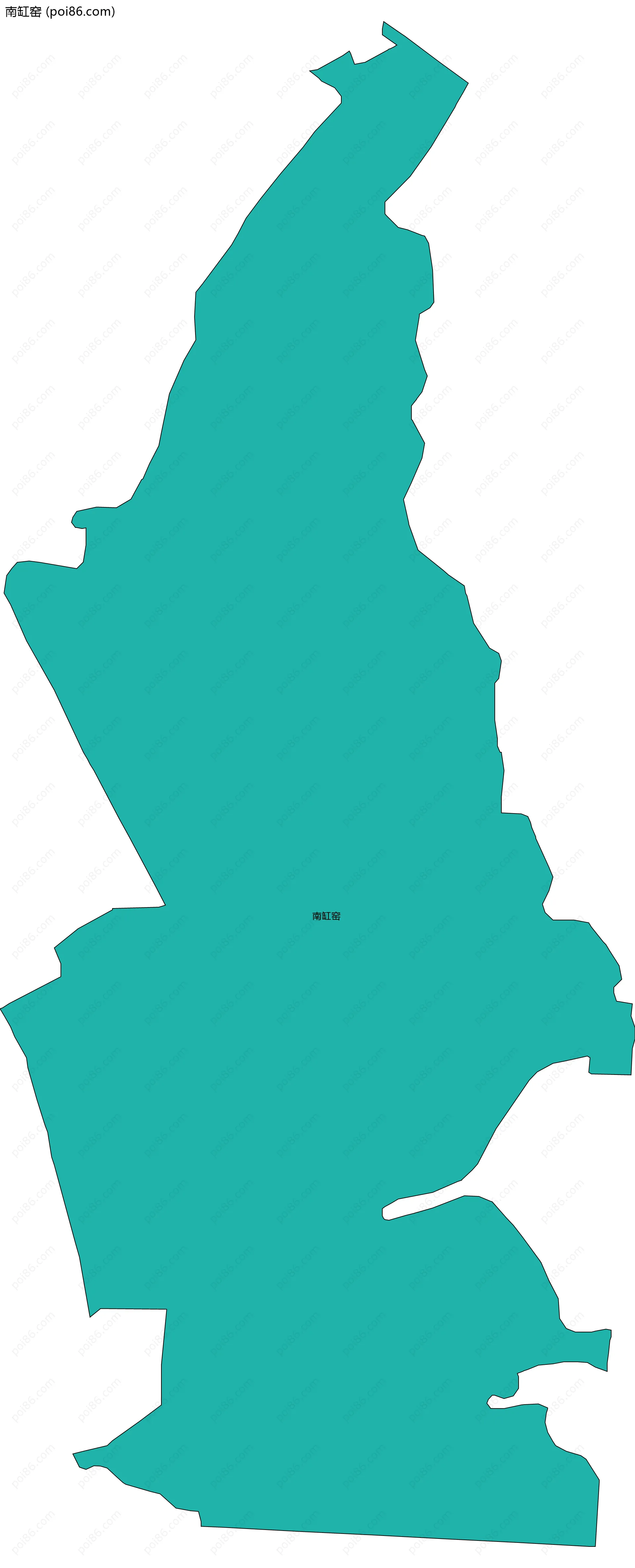 南缸窑边界地图