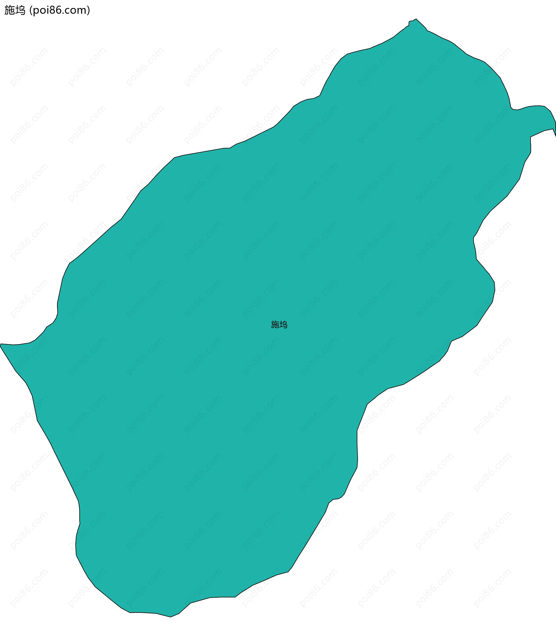 施坞边界地图