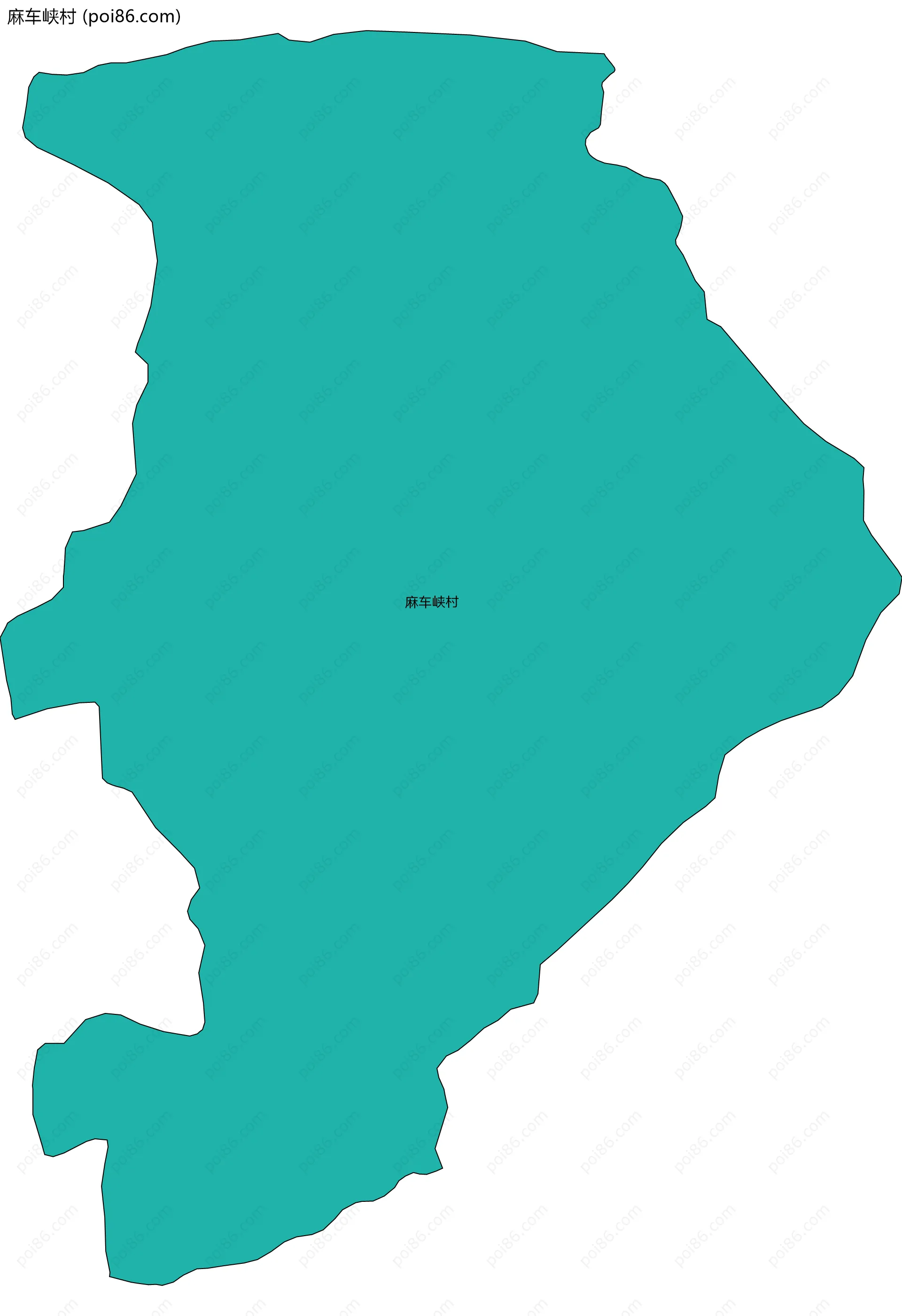 麻车峡村边界地图