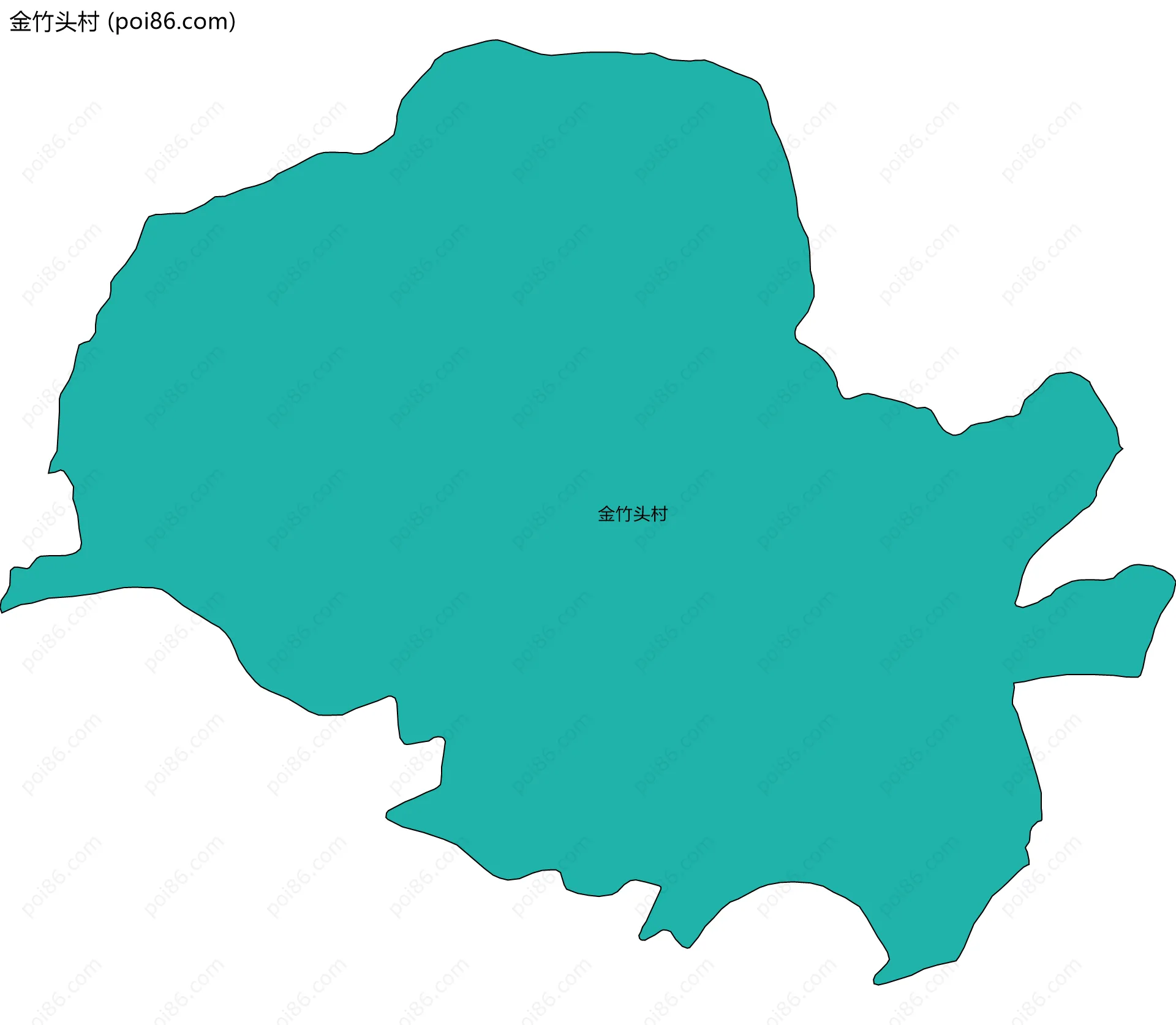 金竹头村边界地图